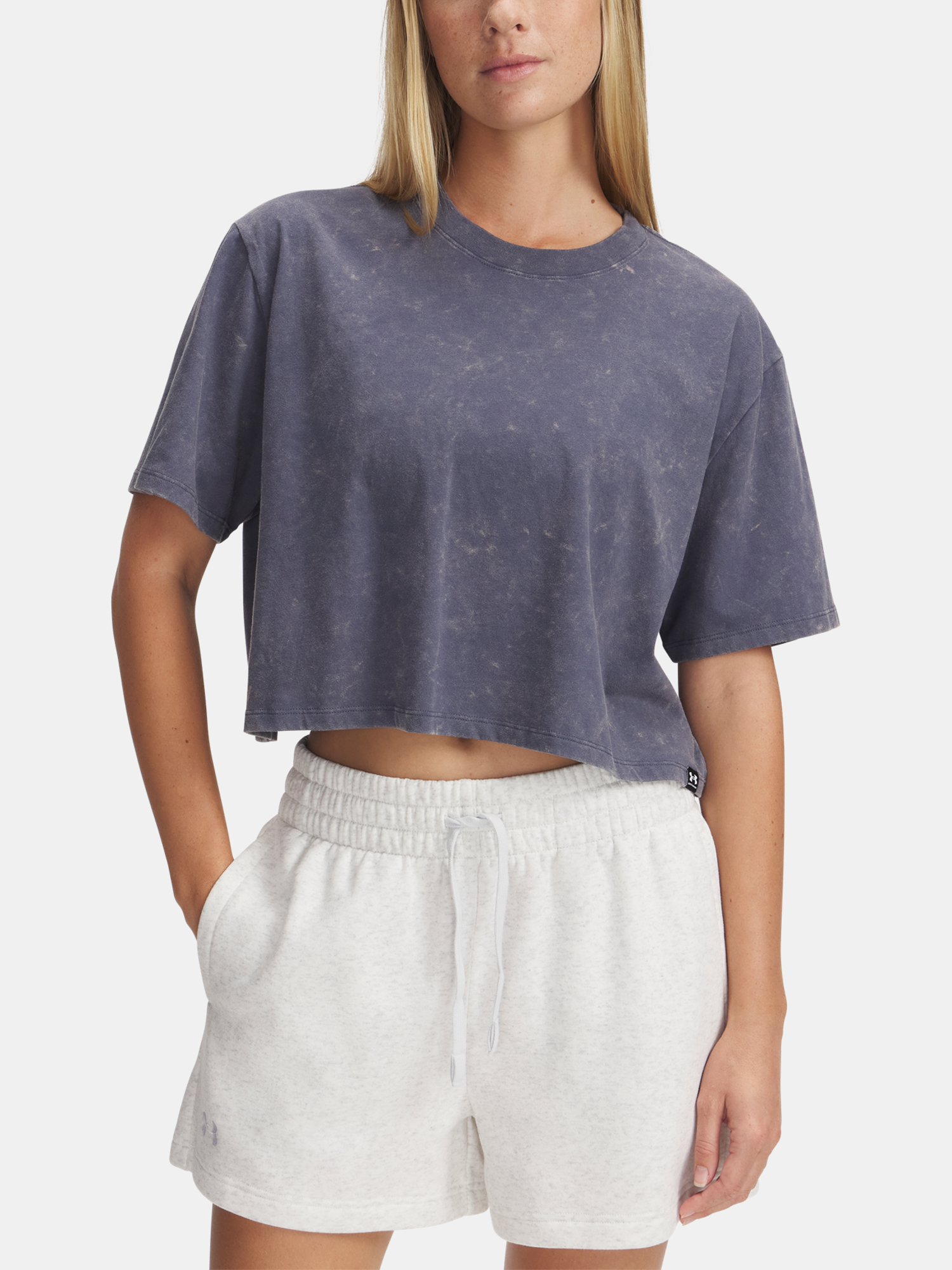 Womens T-shirt Under Armour UA Rival Wash SS - Womens