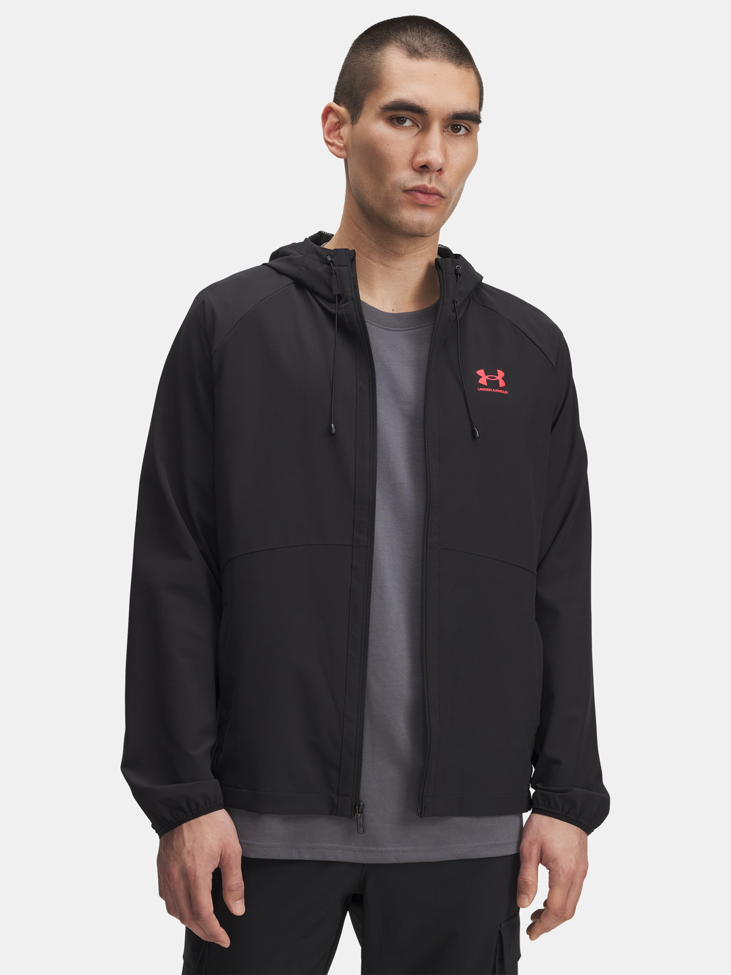 Mens Under Armour UA Vibe Woven Jacket-BLK - Mens