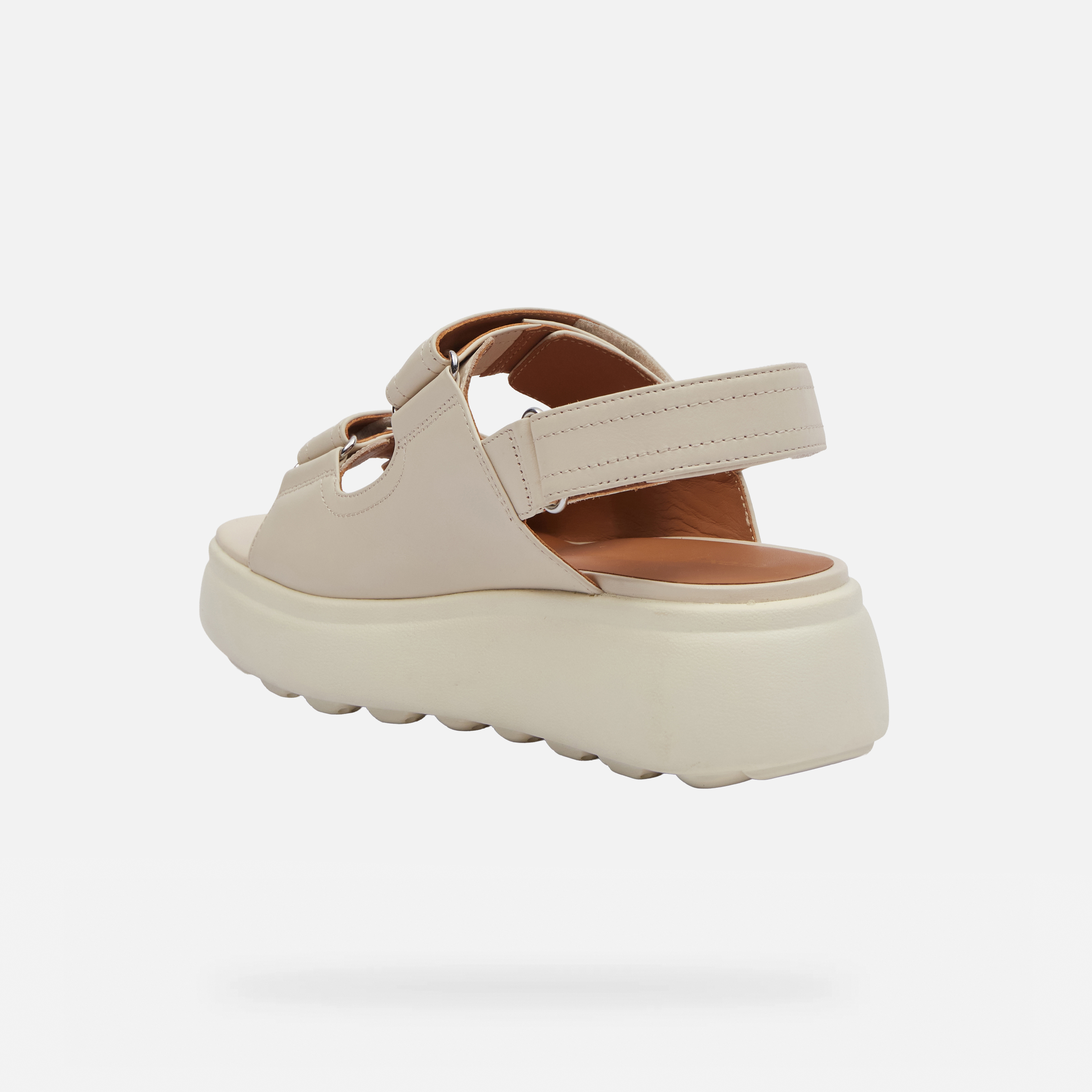 Cream women's sandals Geox Spherica EC4.1 S - Women's
