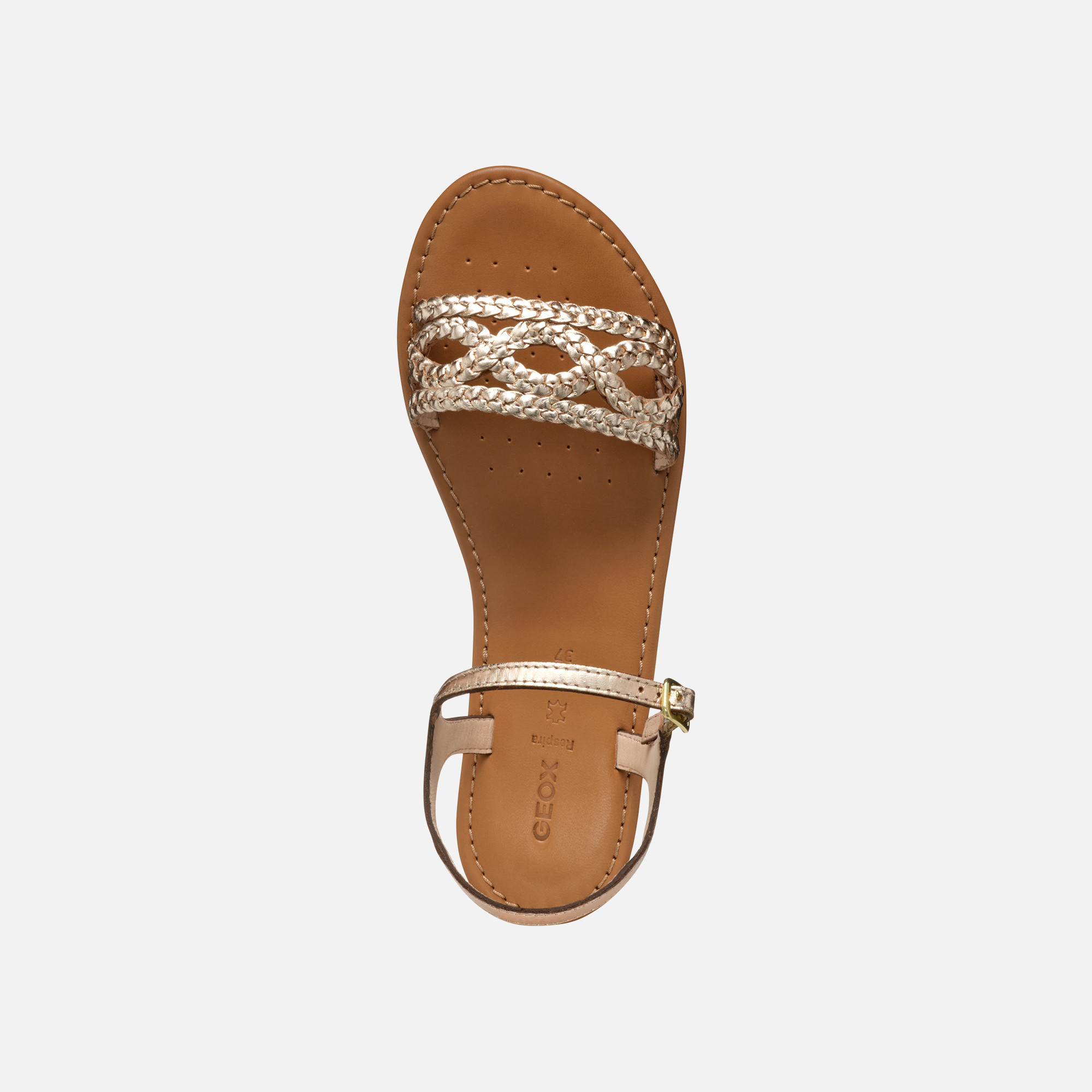 Gold women's sandals Geox Sozy S - Women's