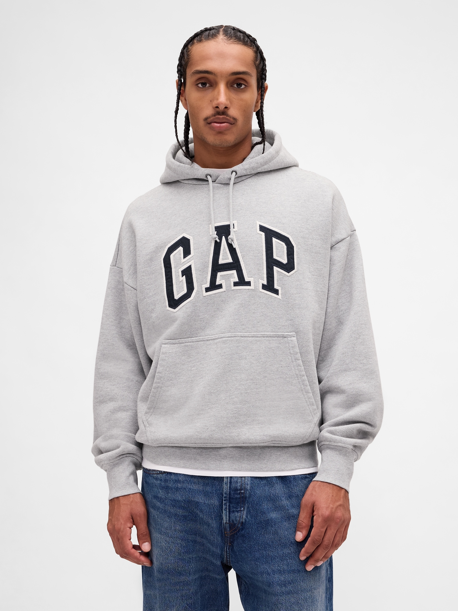 GAP Oversize Sweatshirt with Extra Heavyweight Unisex Logo - Men's