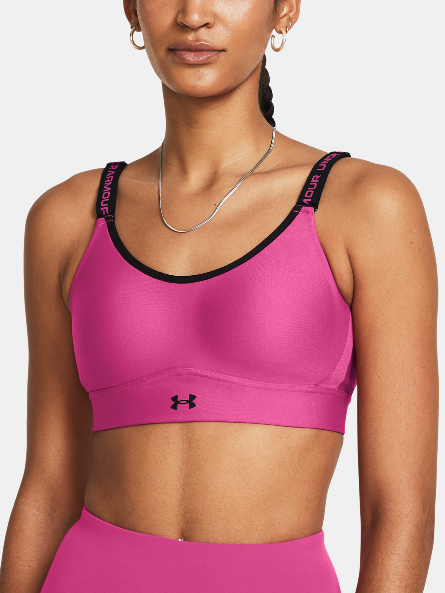 Under Armour Bra UA Infinity Mid 2.0 Bra-PNK - Women