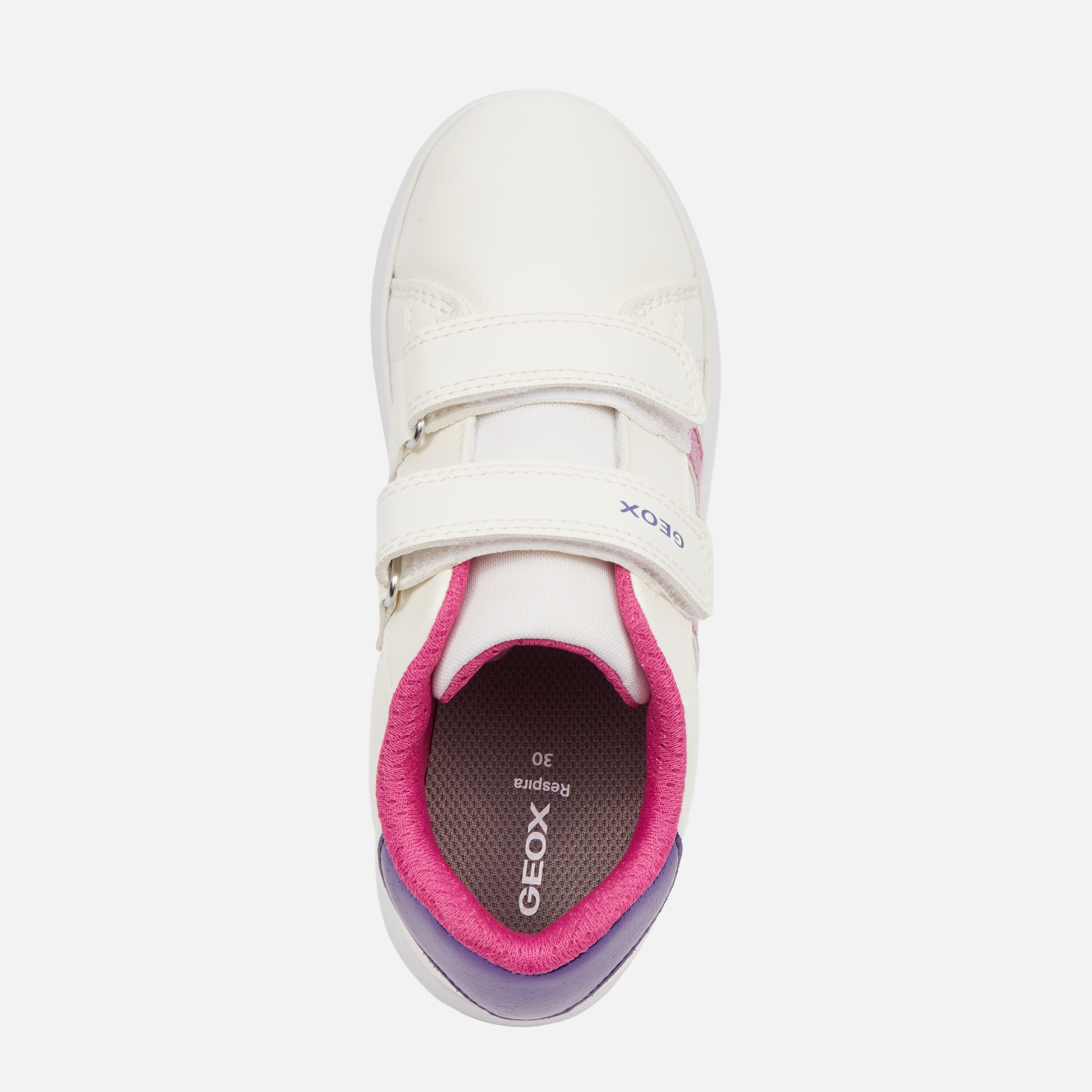 White Girls Sneakers Geox Eclyper Girl - Girls