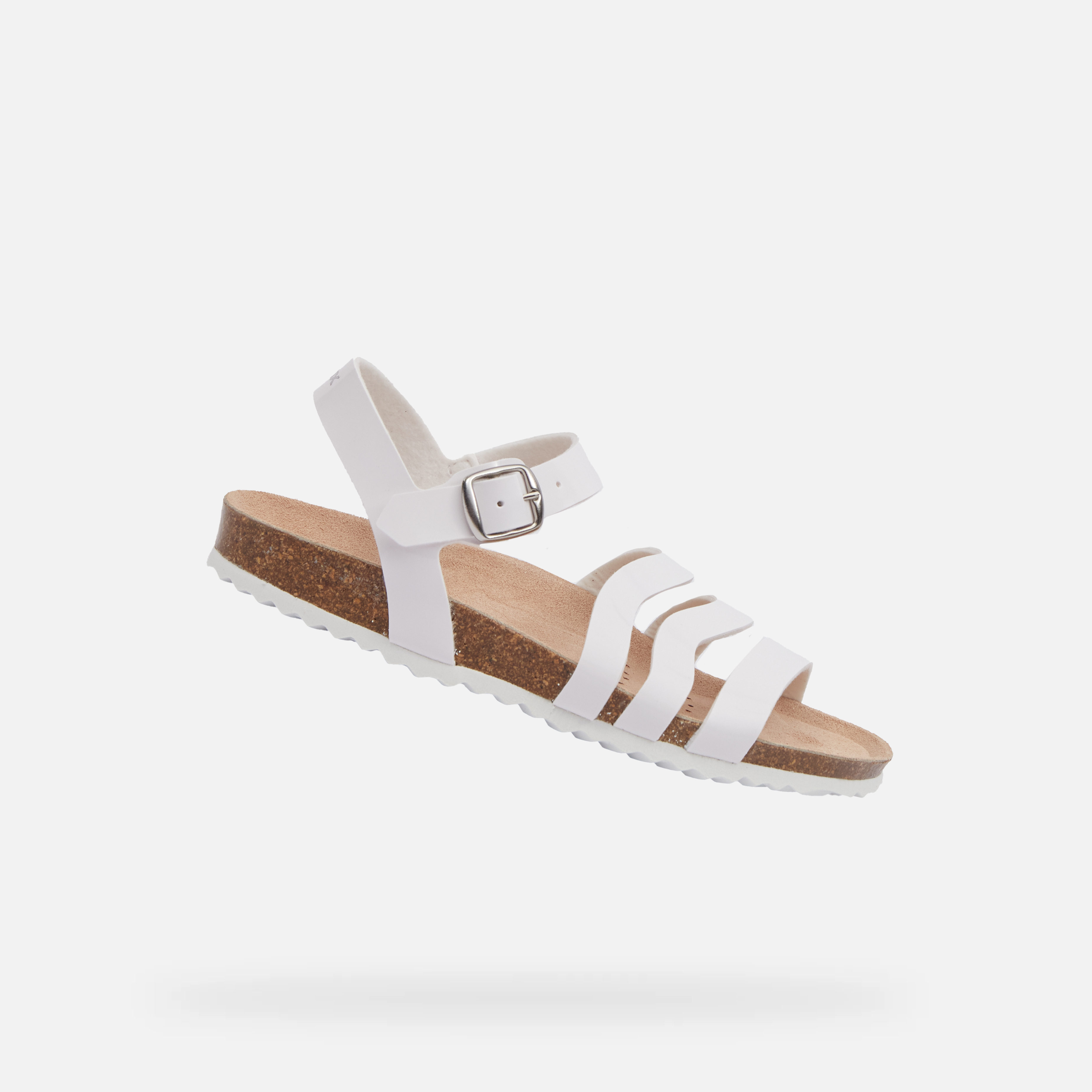 White Girls Sandals Geox Adriel - Girls