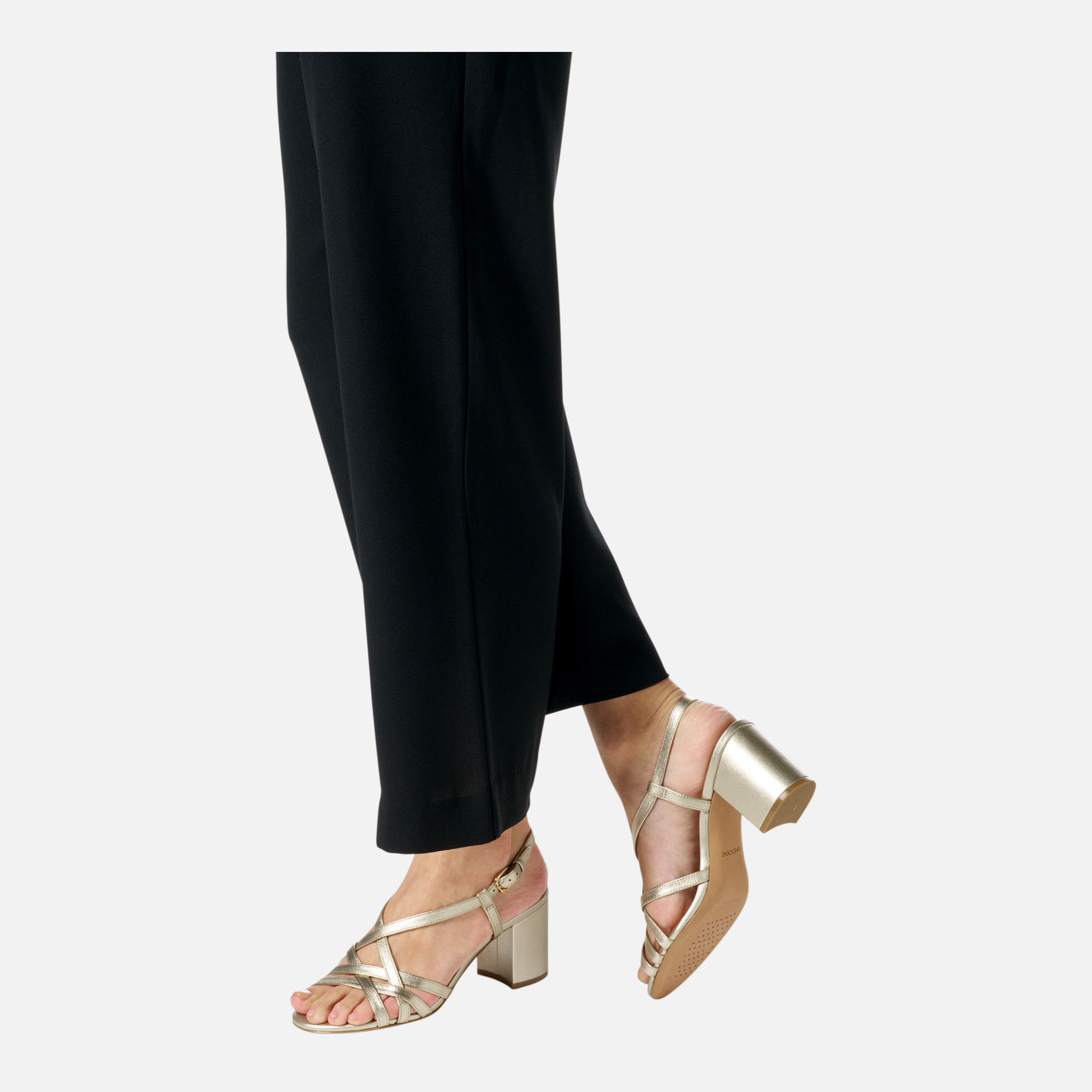 Gold women's sandals Geox Virnilisa 65 S - Women's