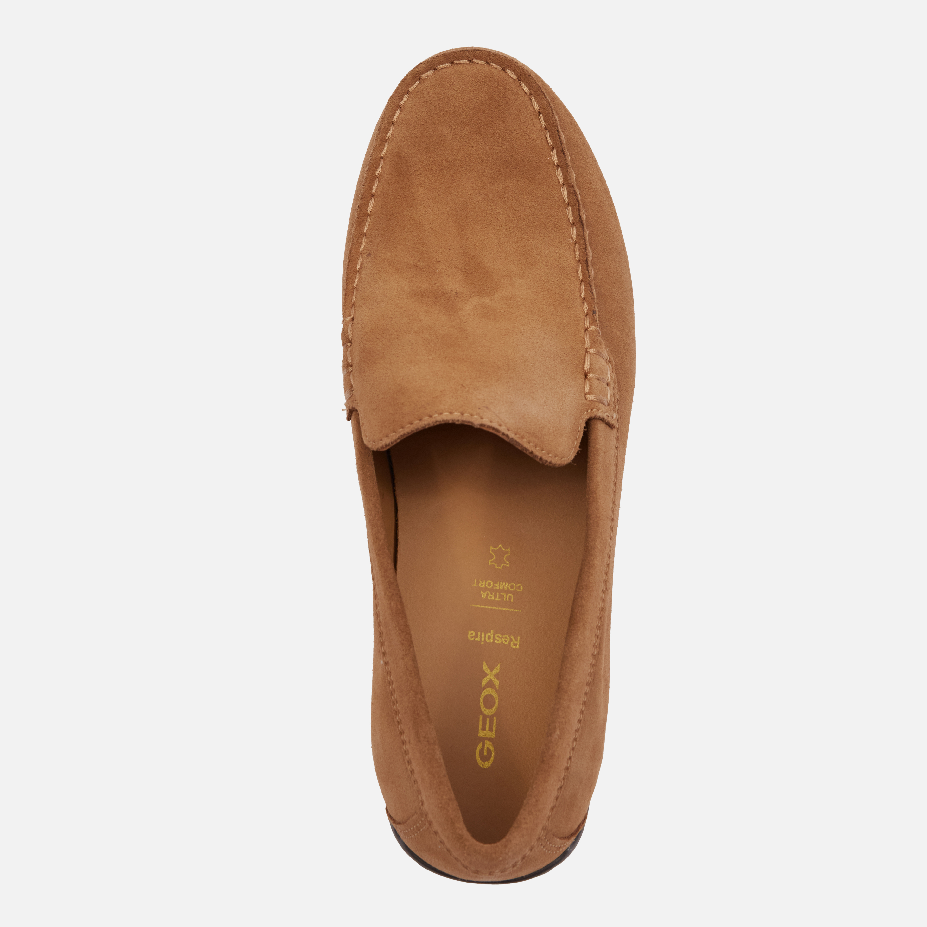 Light brown men&#039;s moccasins Geox Spherica EC16 - Men&#039;s