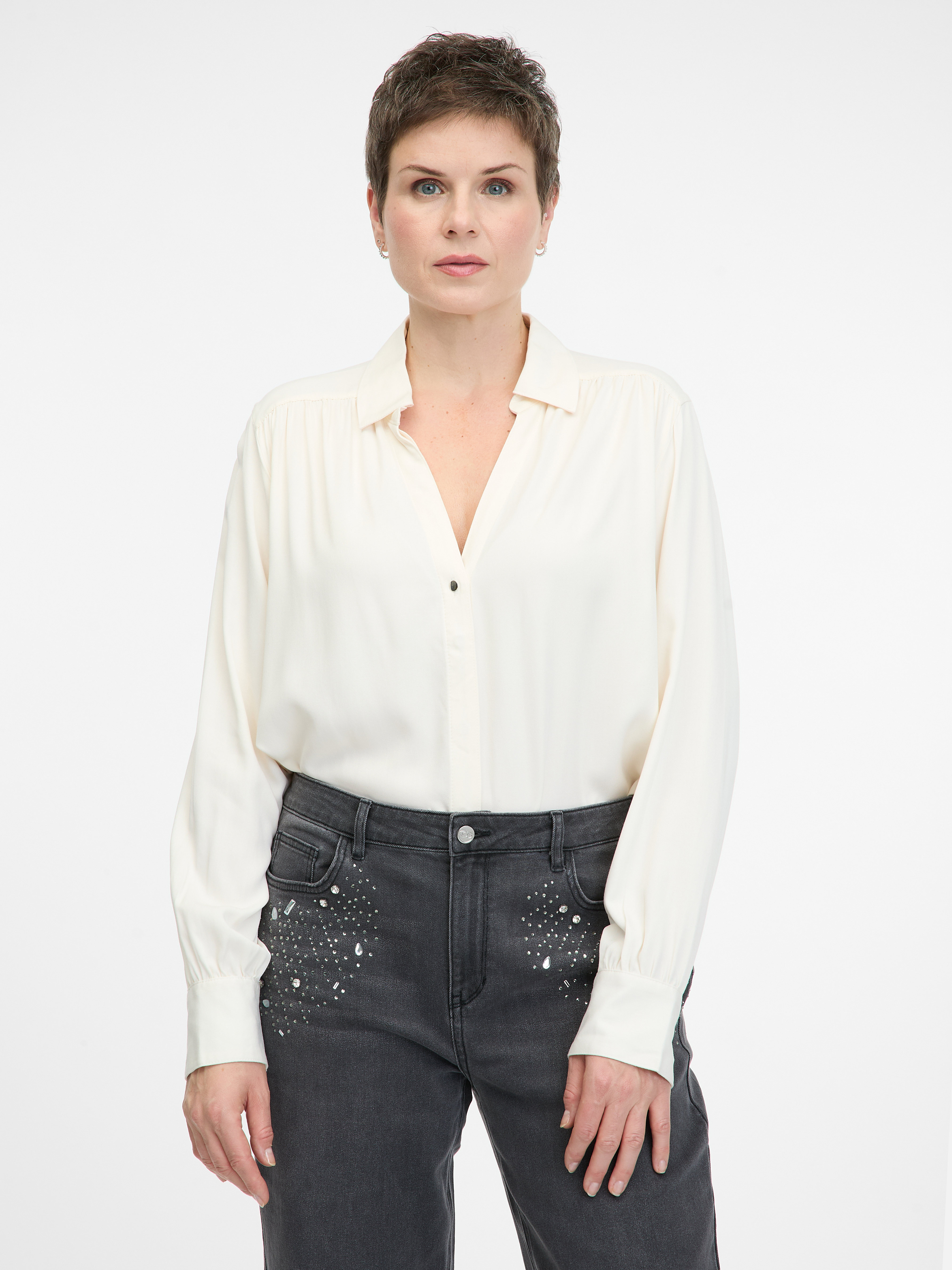 Cream women's blouse ORSAY - Women's