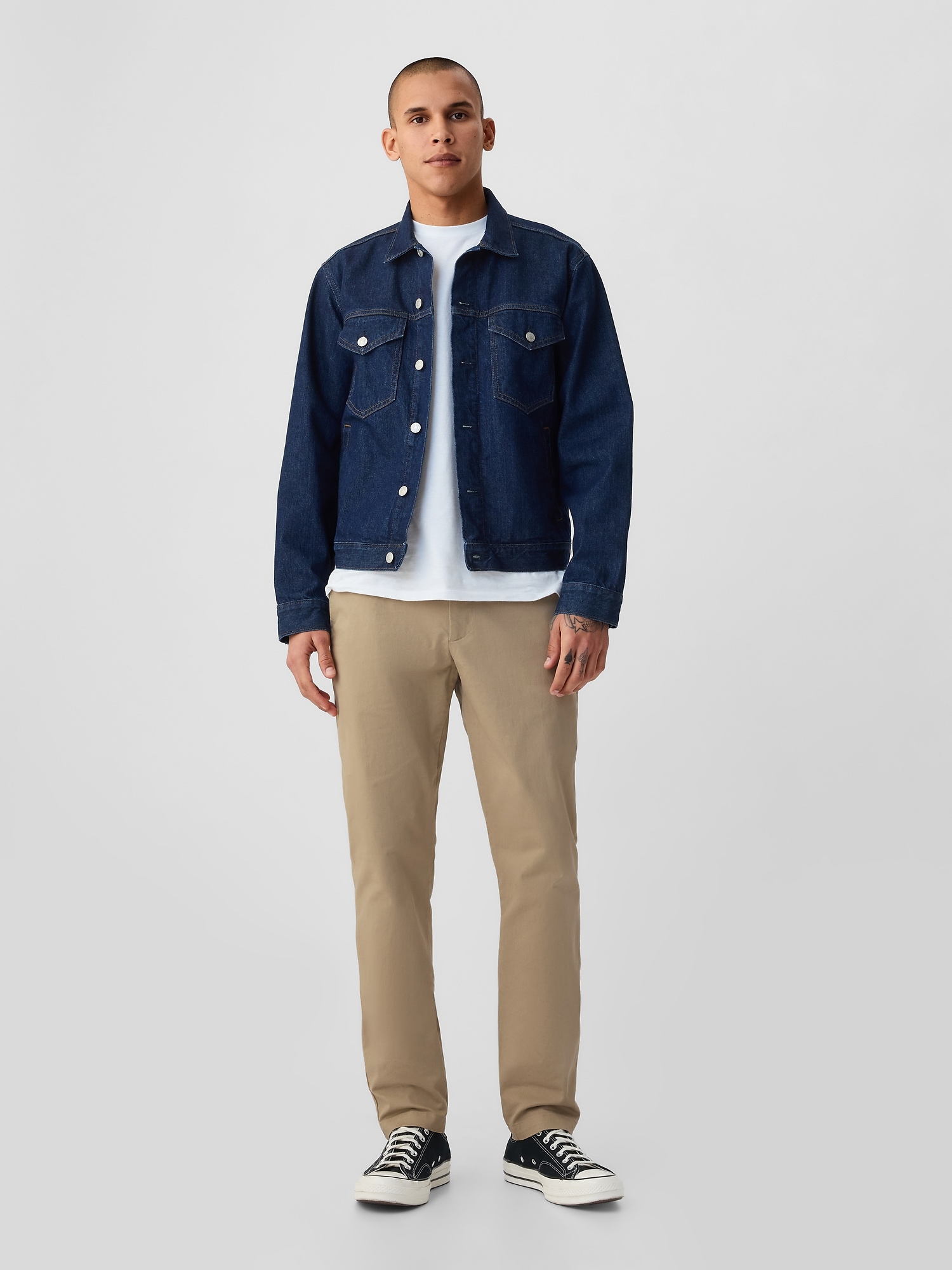 GAP Kalhoty modern khakis in skinny fit with Flex - Pánské