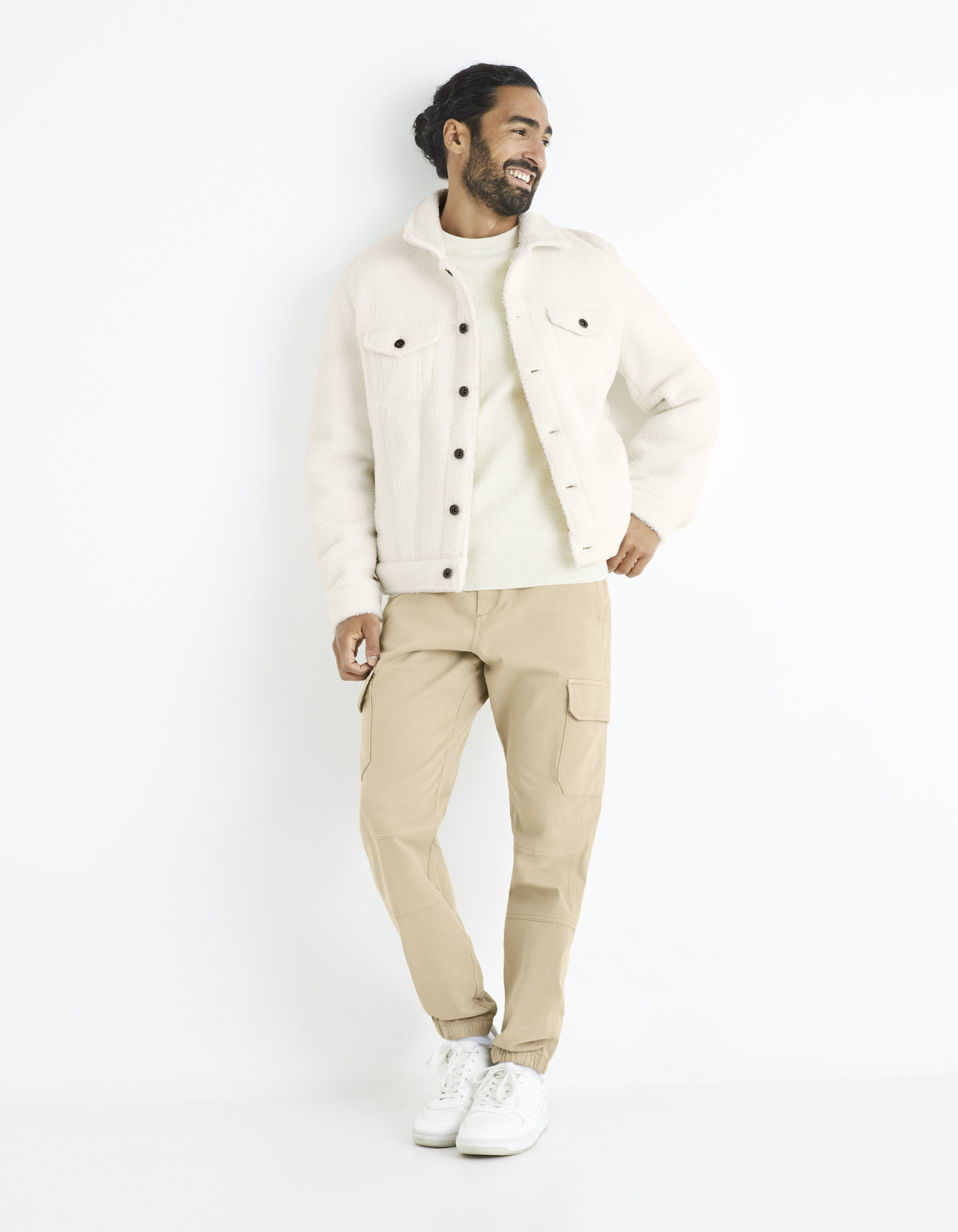 Pantaloni casual pentru barbati Celio - bej