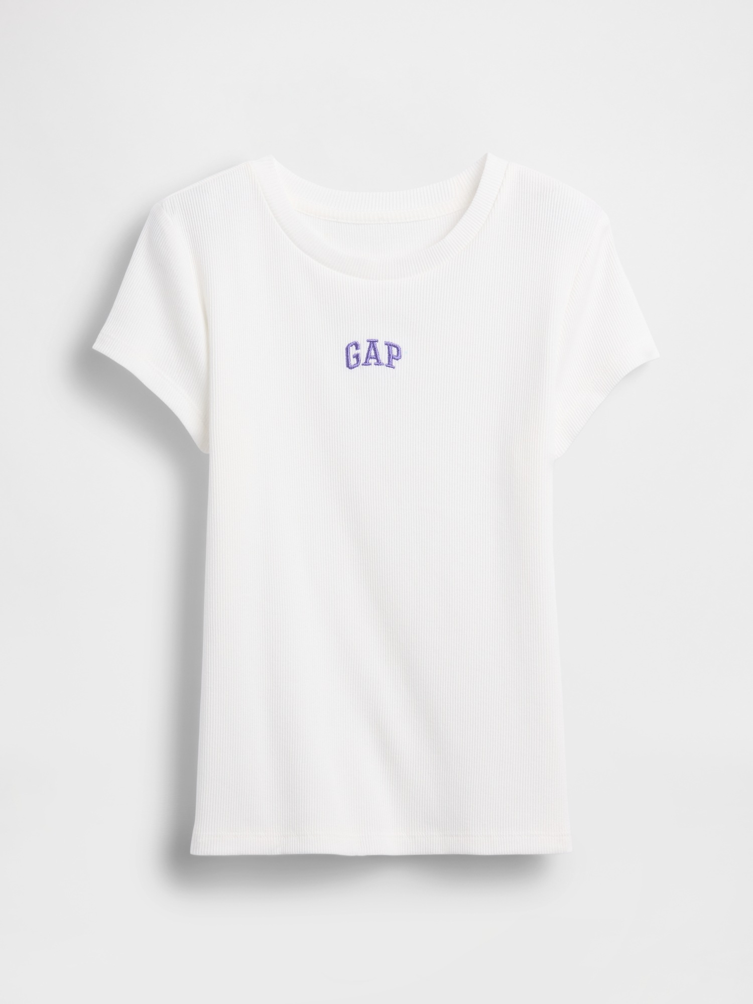 GAP Children's Ribbed T-Shirt with Logo - Girls