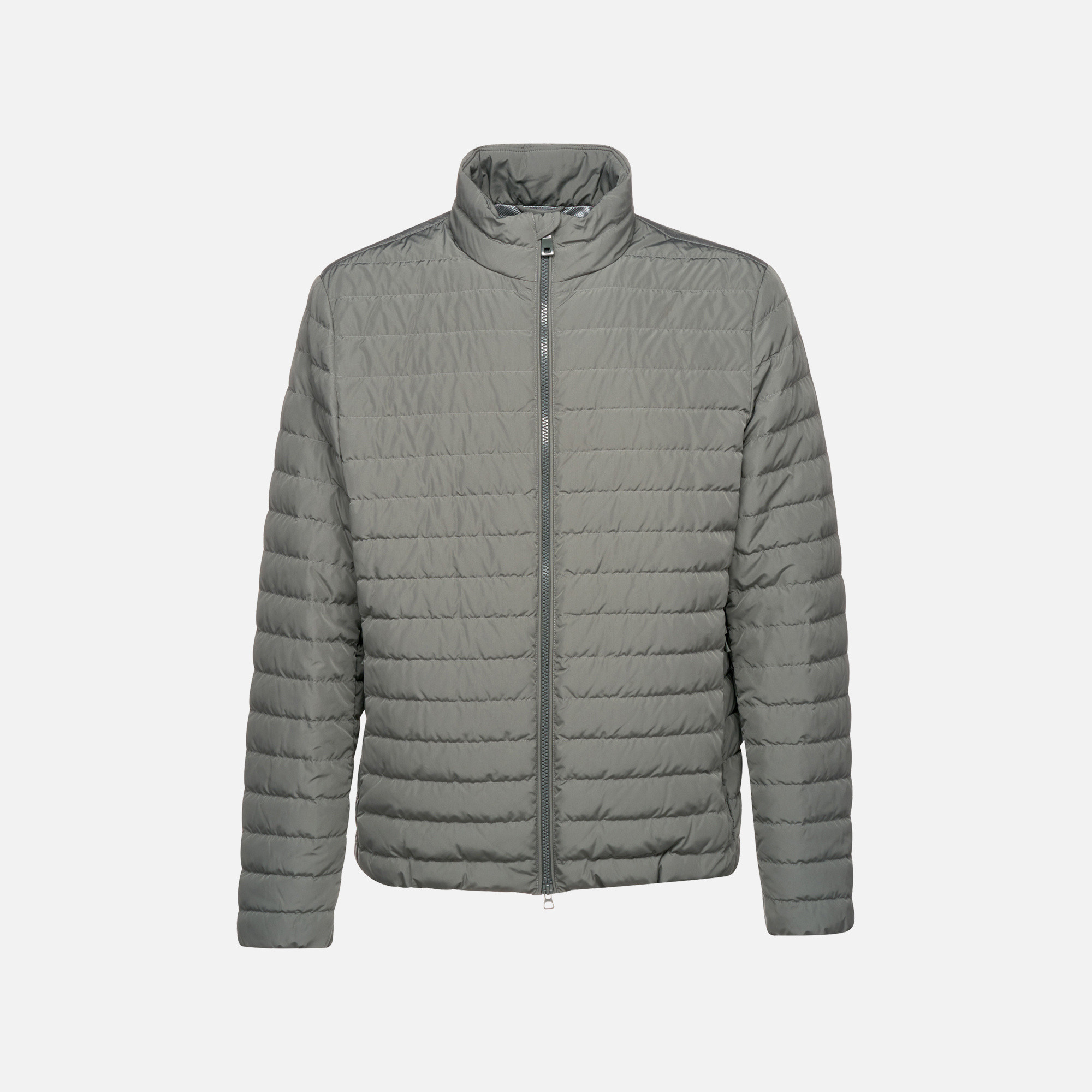 Khaki men&#039;s down jacket Geox Warrens - Men&#039;s