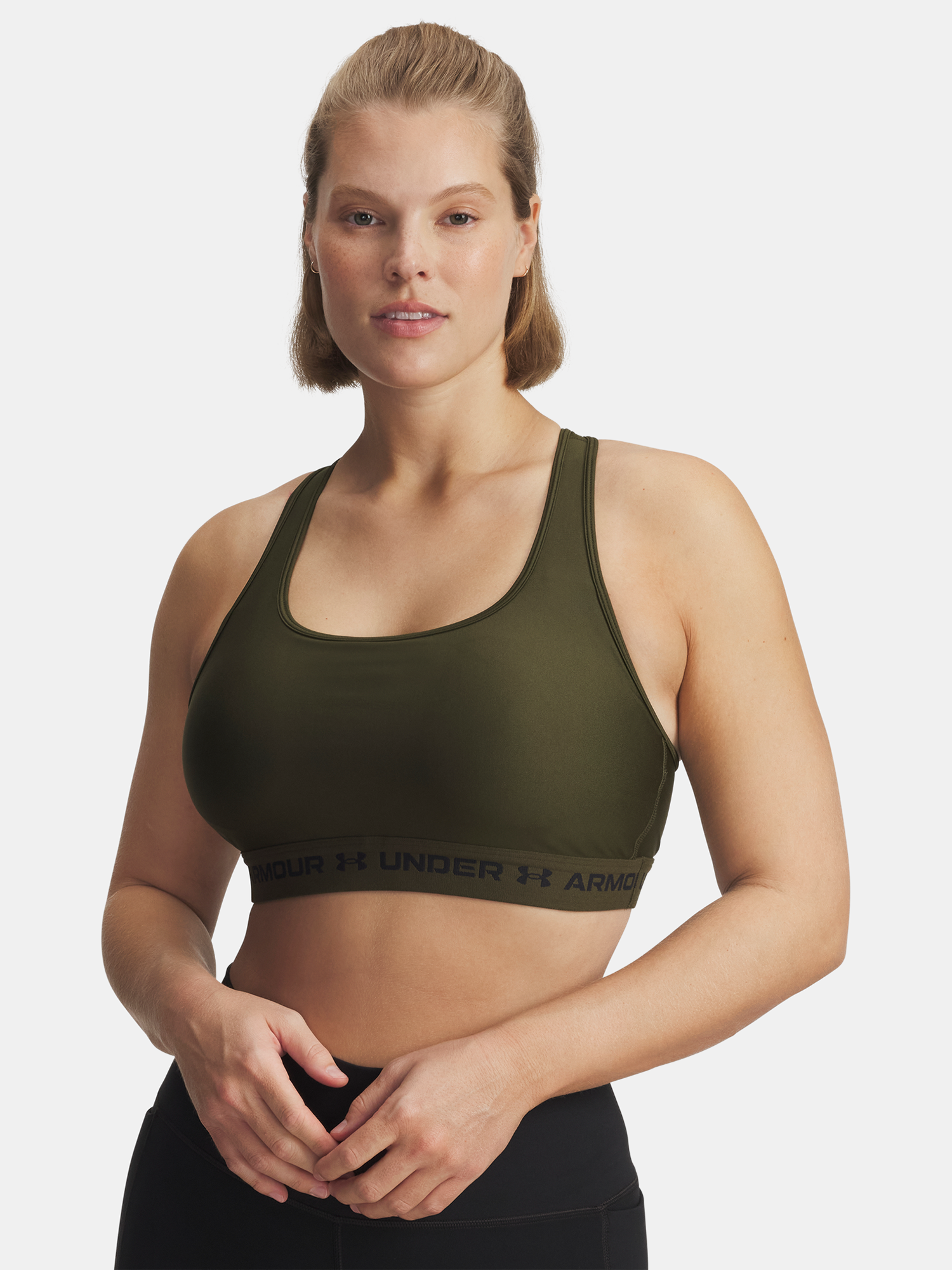 Under Armour Crossback Mid Bra-GRN Women's Bra - Women's