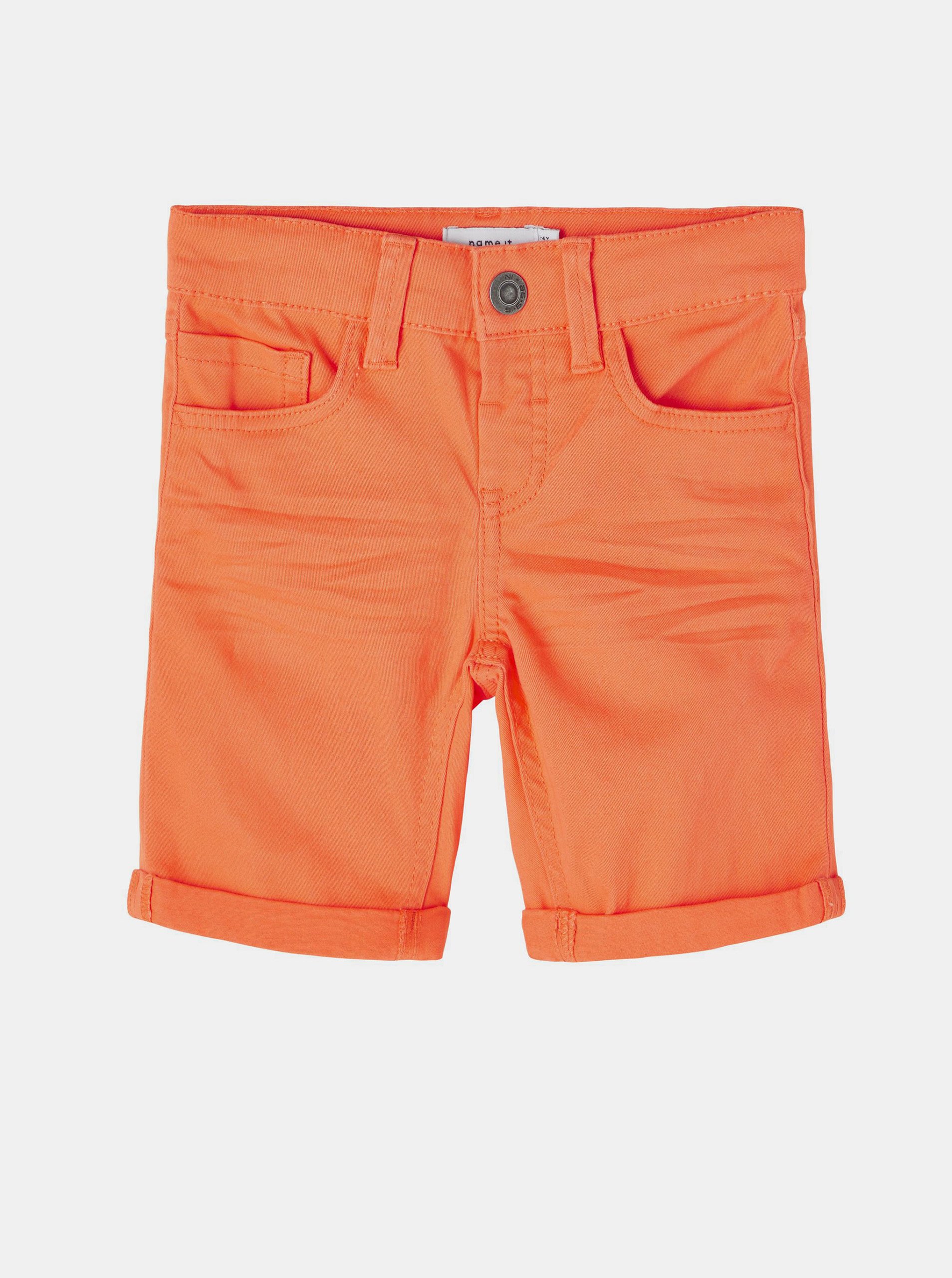 Oranžové klučičí kraťasy name it Sofus - Kluci