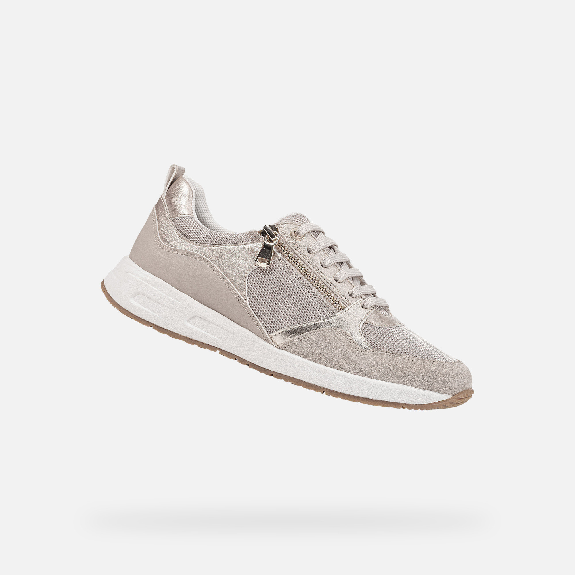 Beige women's sneakers Geox Bulmya - Women's