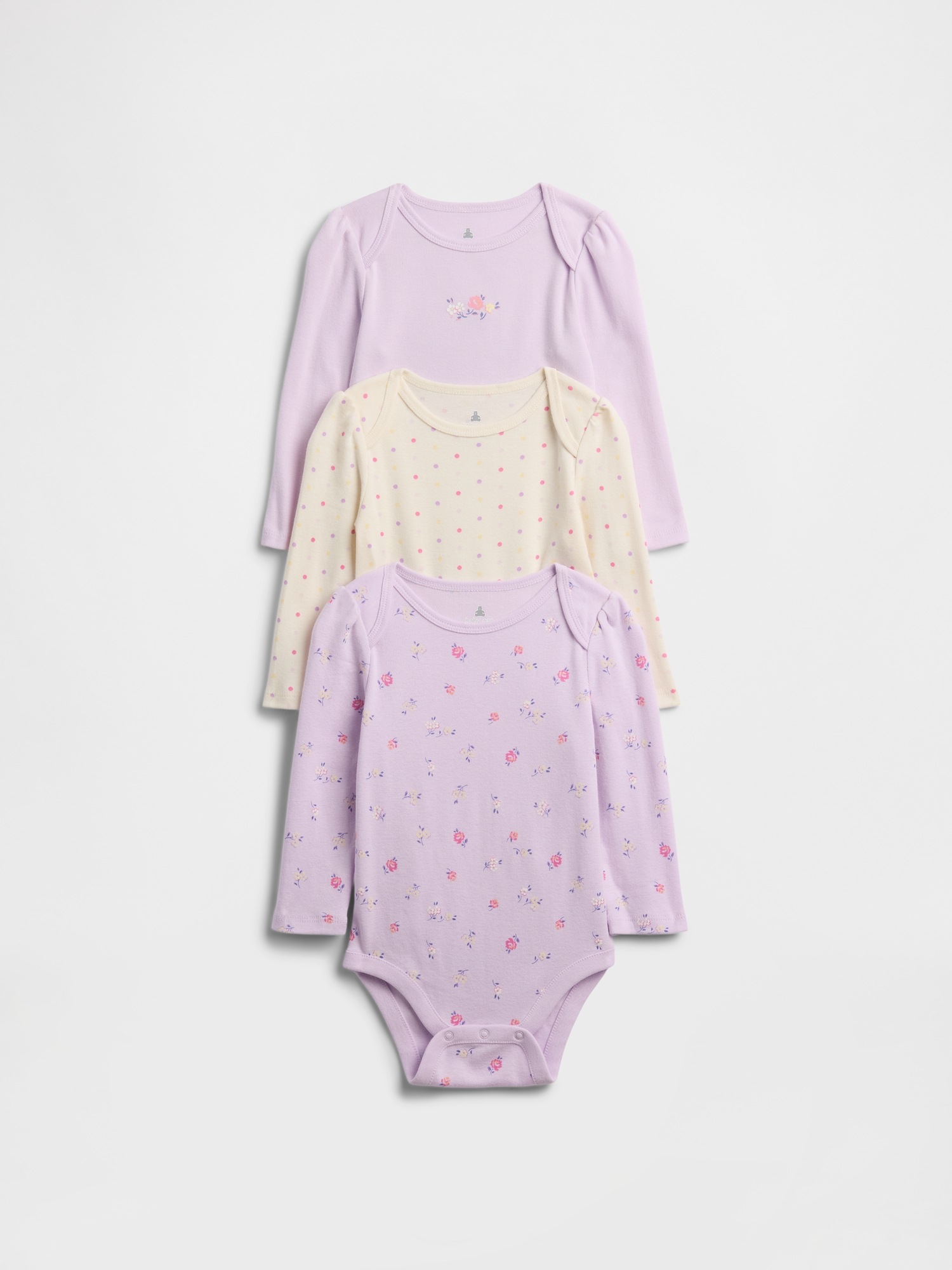 Детски боди GAP, 3 части - за момичета