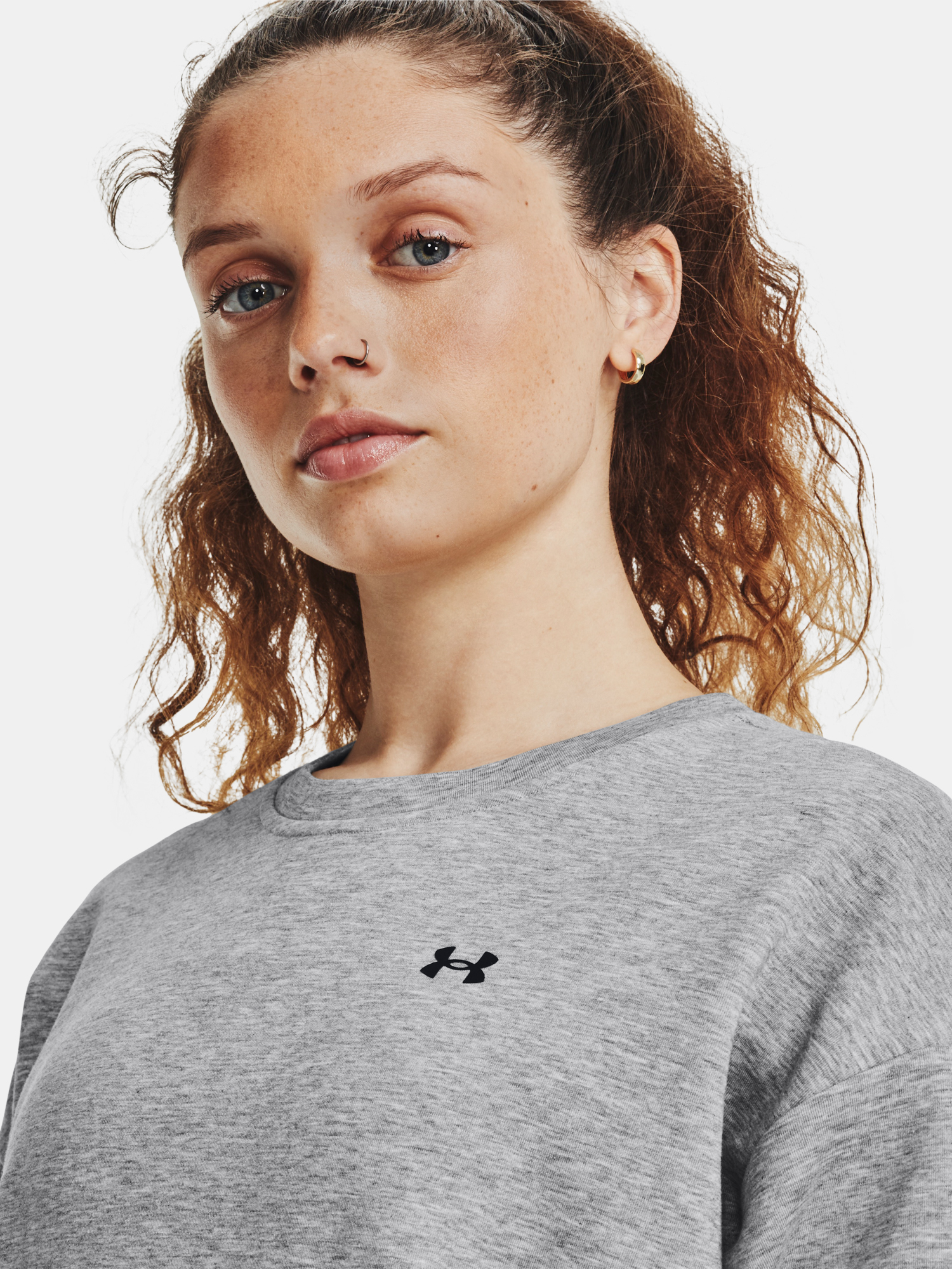 Under Armour Sweatshirt Unstoppable Flc Crew-GRY - Women