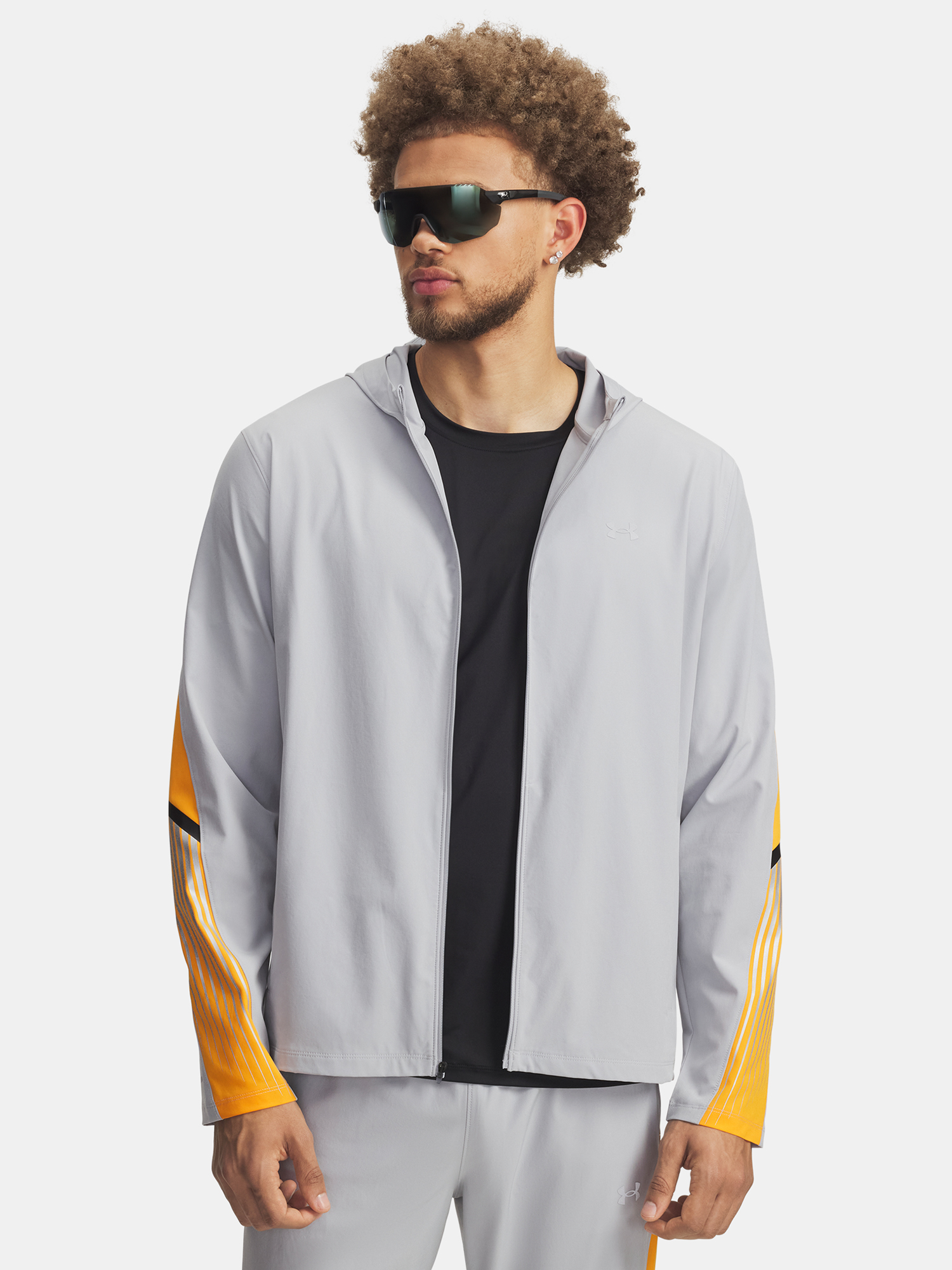 Men's Under Armour UA Velociti Storm Hooded Jacket Jkt-GRY - Mens