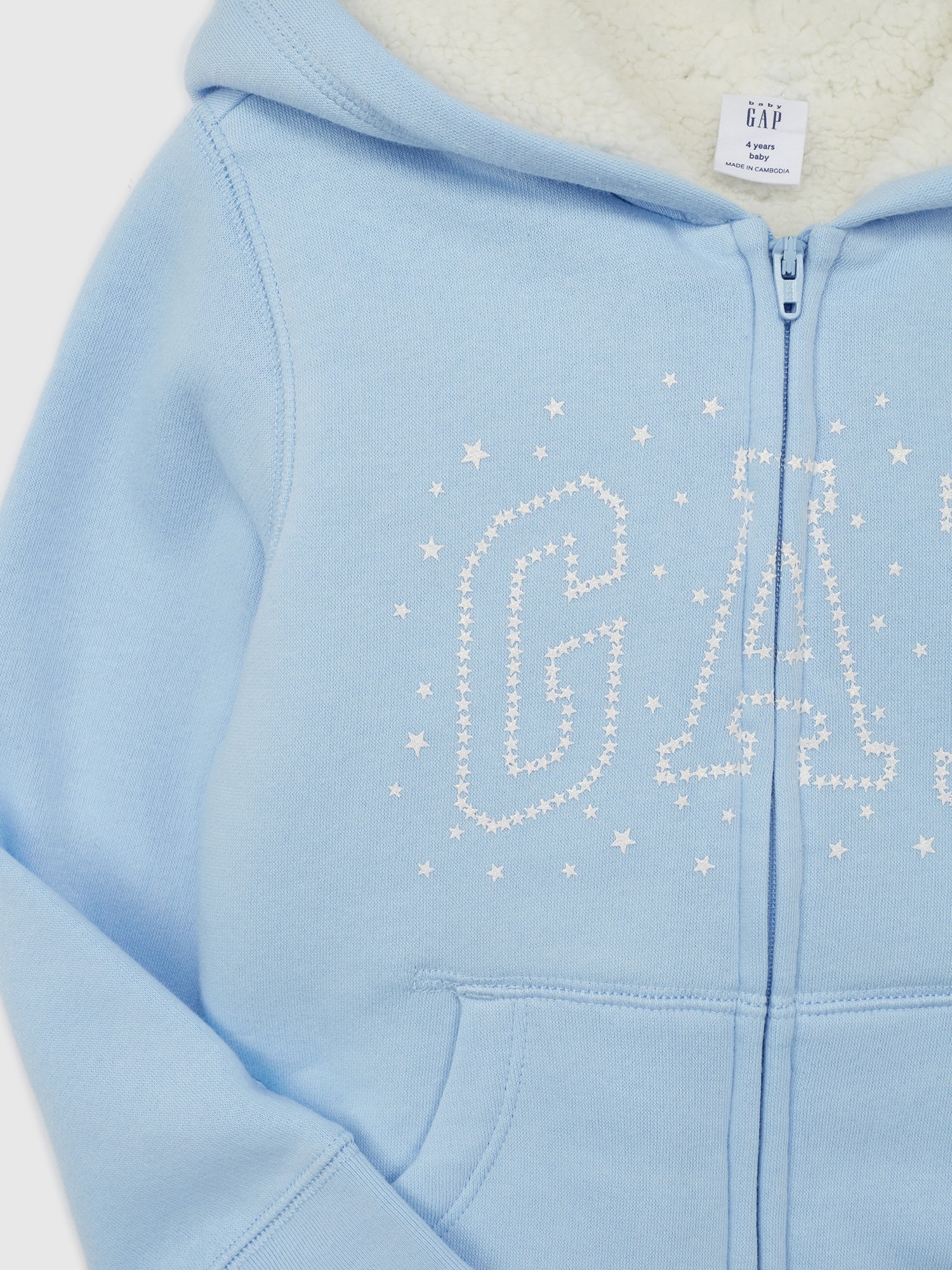 GAP Baby sherpa sweatshirt with logo - Girls