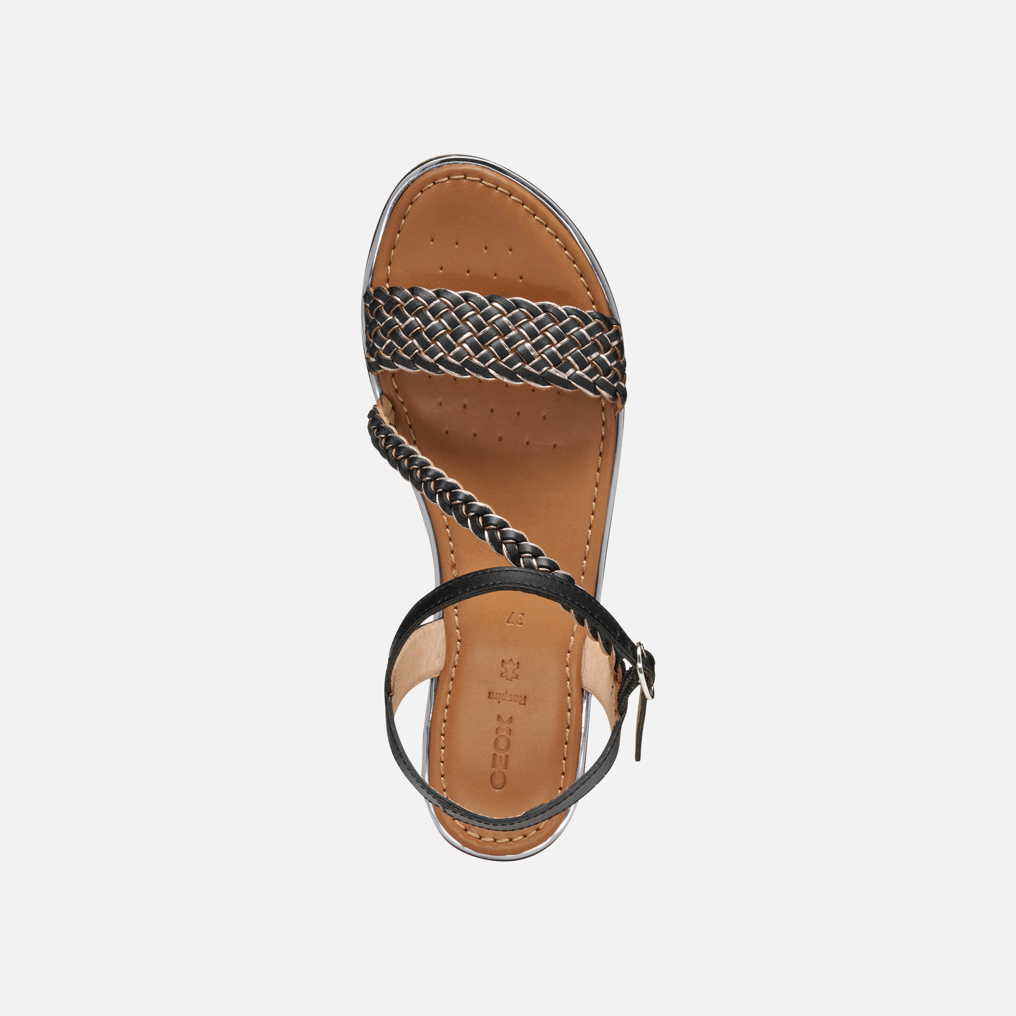 Black women&#039;s sandals Geox Sozy Plus - Women&#039;s