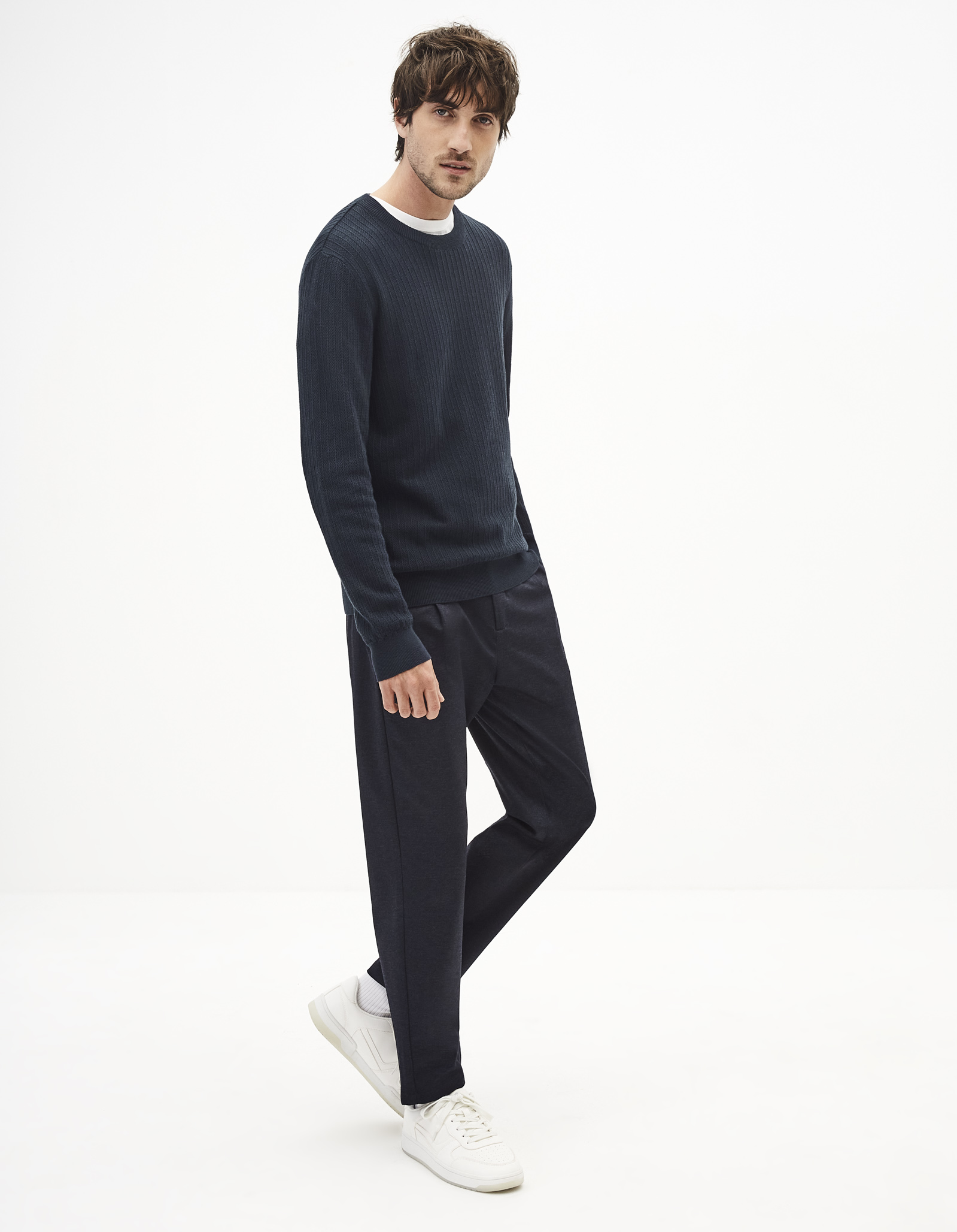 Pulovere pentru barbati Celio - albastru inchis