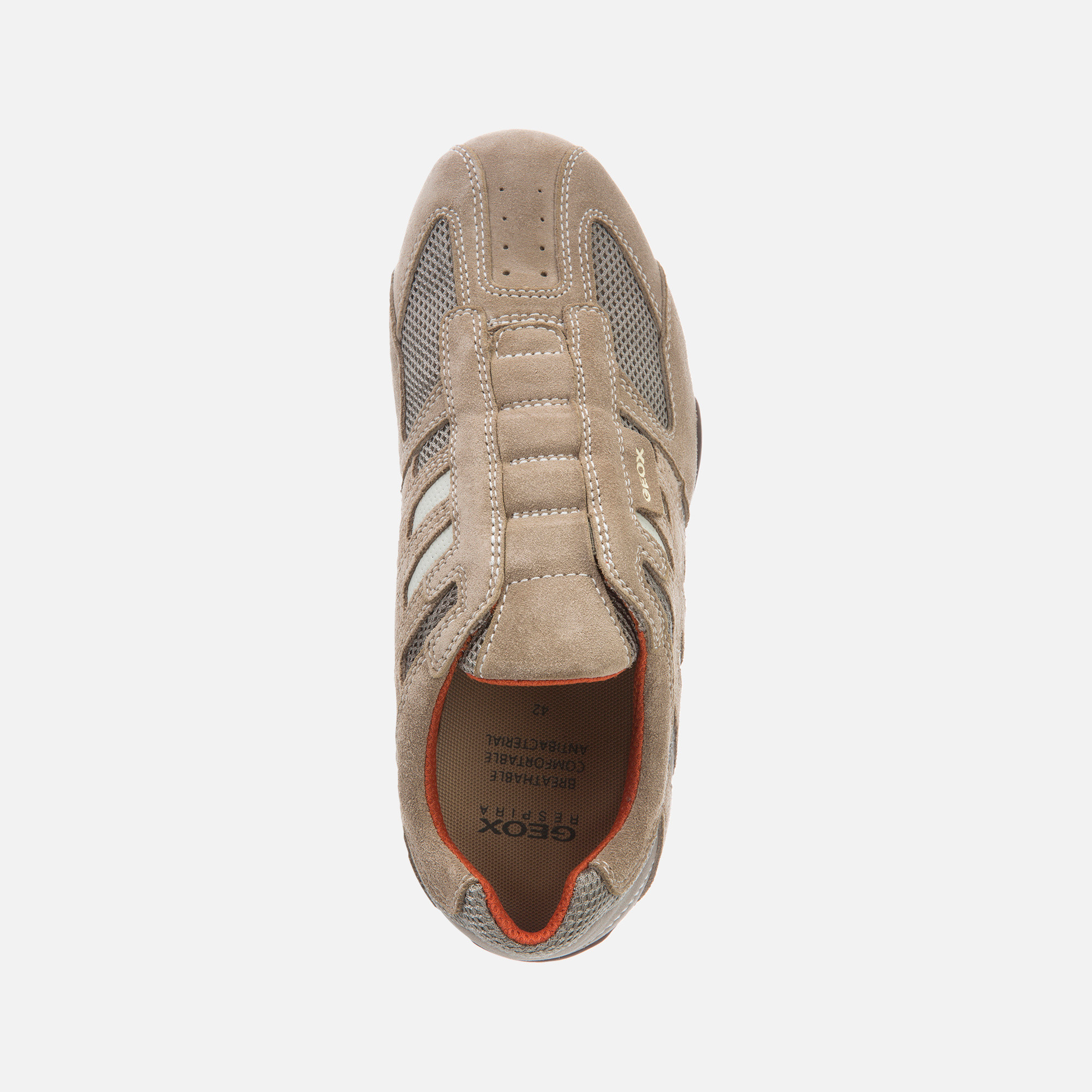 Beige men's sneakers Geox Snake - Men's