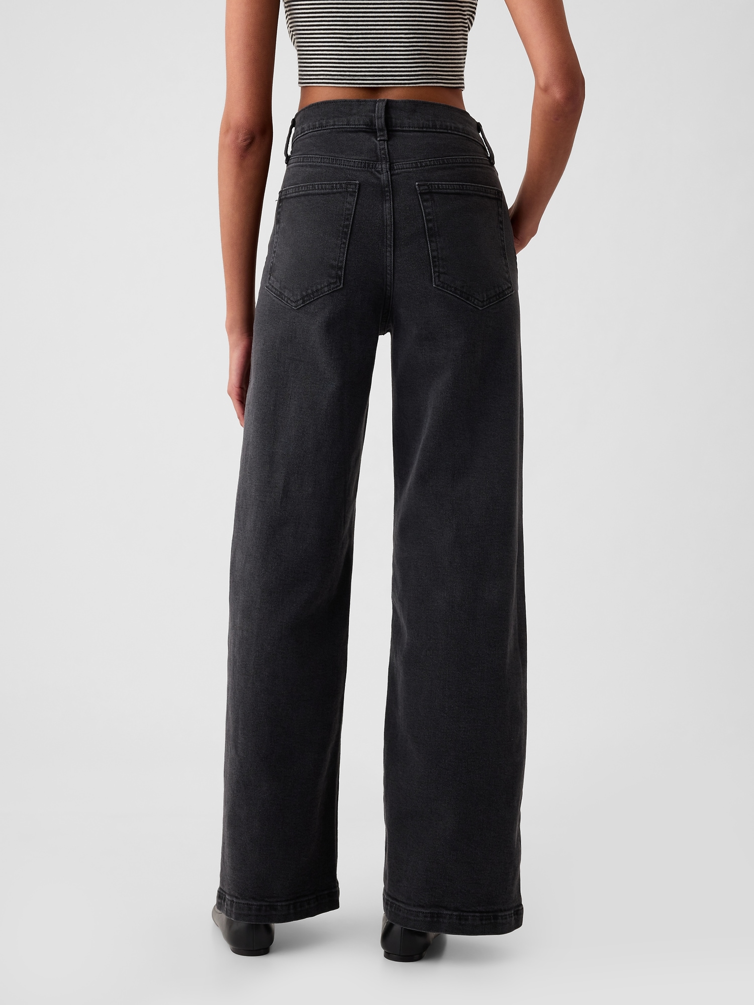 GAP Jeans High Rise Stride Wide - Women&#039;s