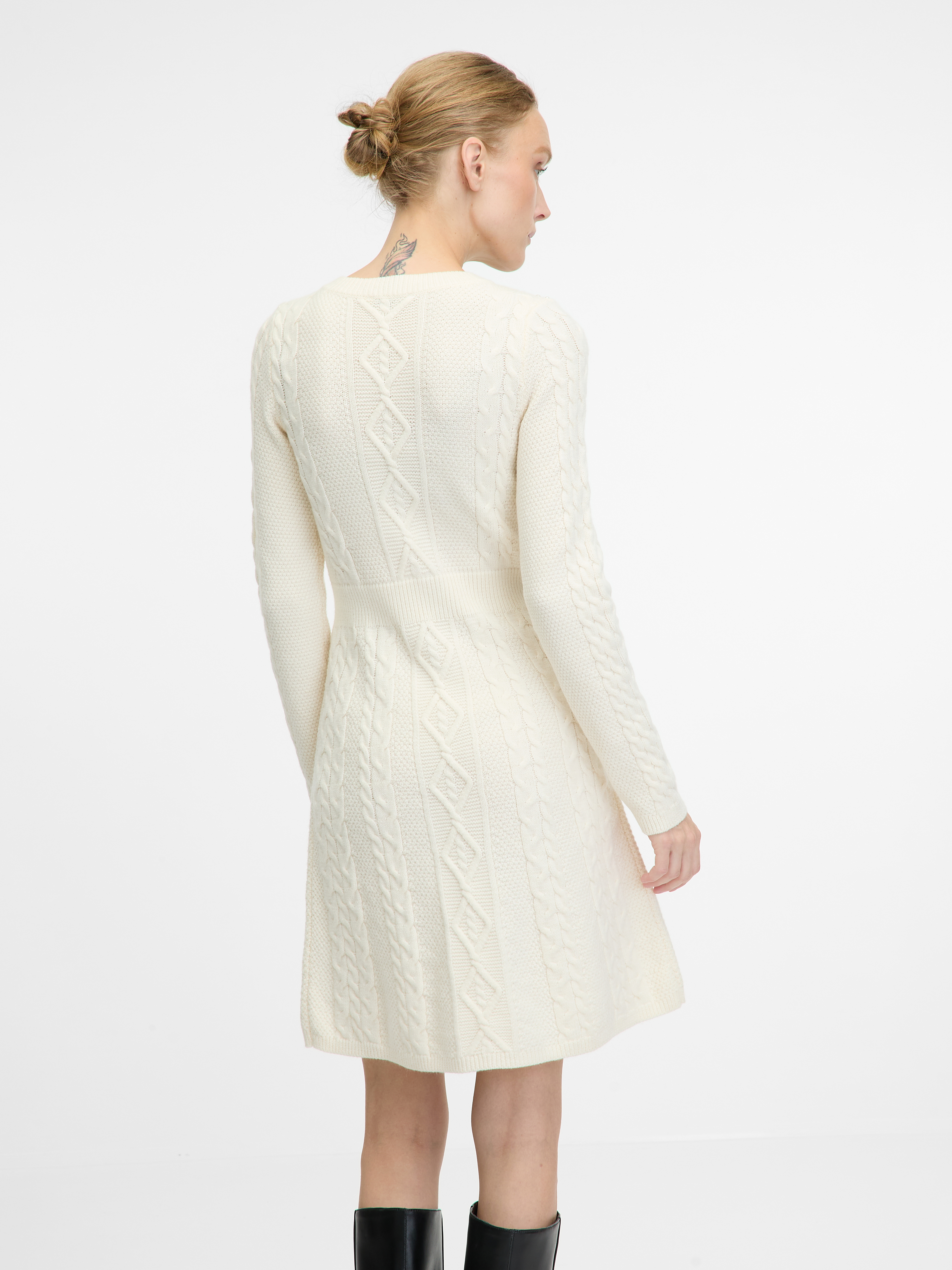 Cream women's knee-length dress ORSAY - Women's