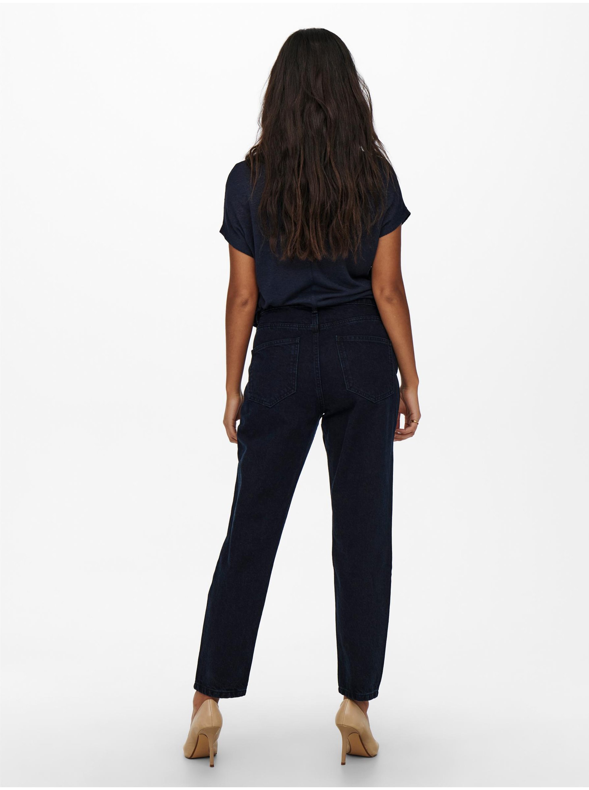 Dark blue women mom jeans ONLY Jagger - Women