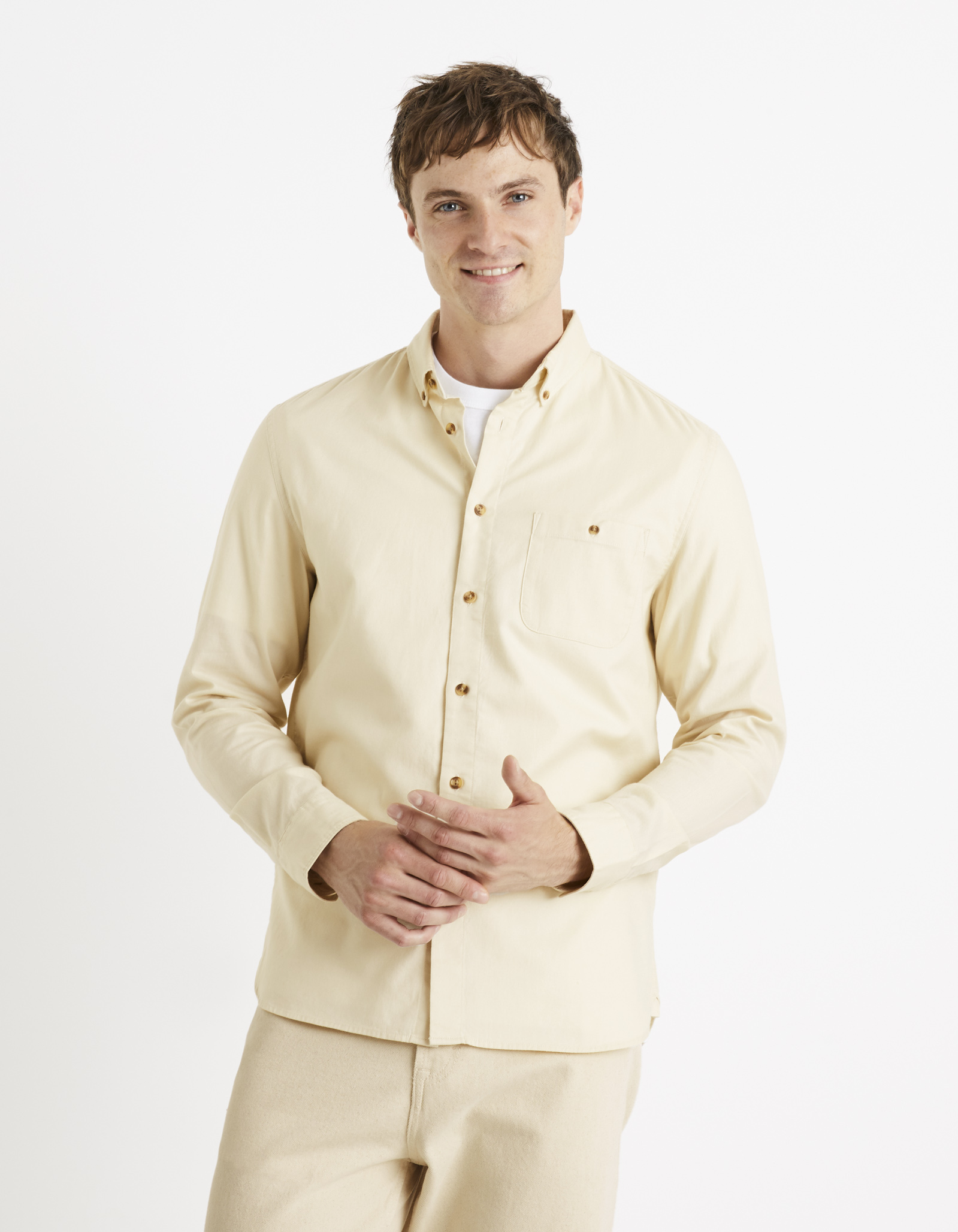 Celio Shirt twill regular Carobone - Men