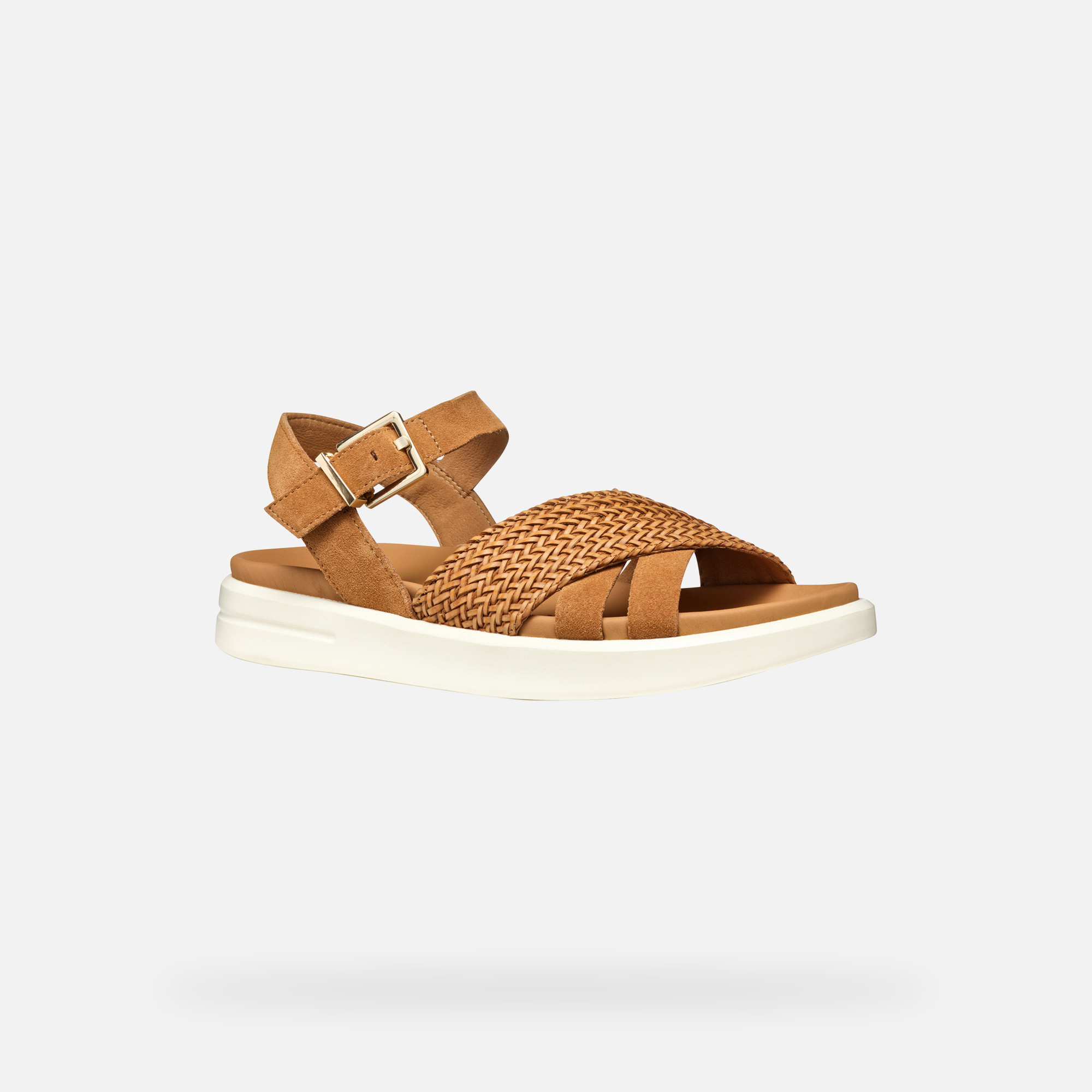Brown women's sandals Geox XAN2S - Women's