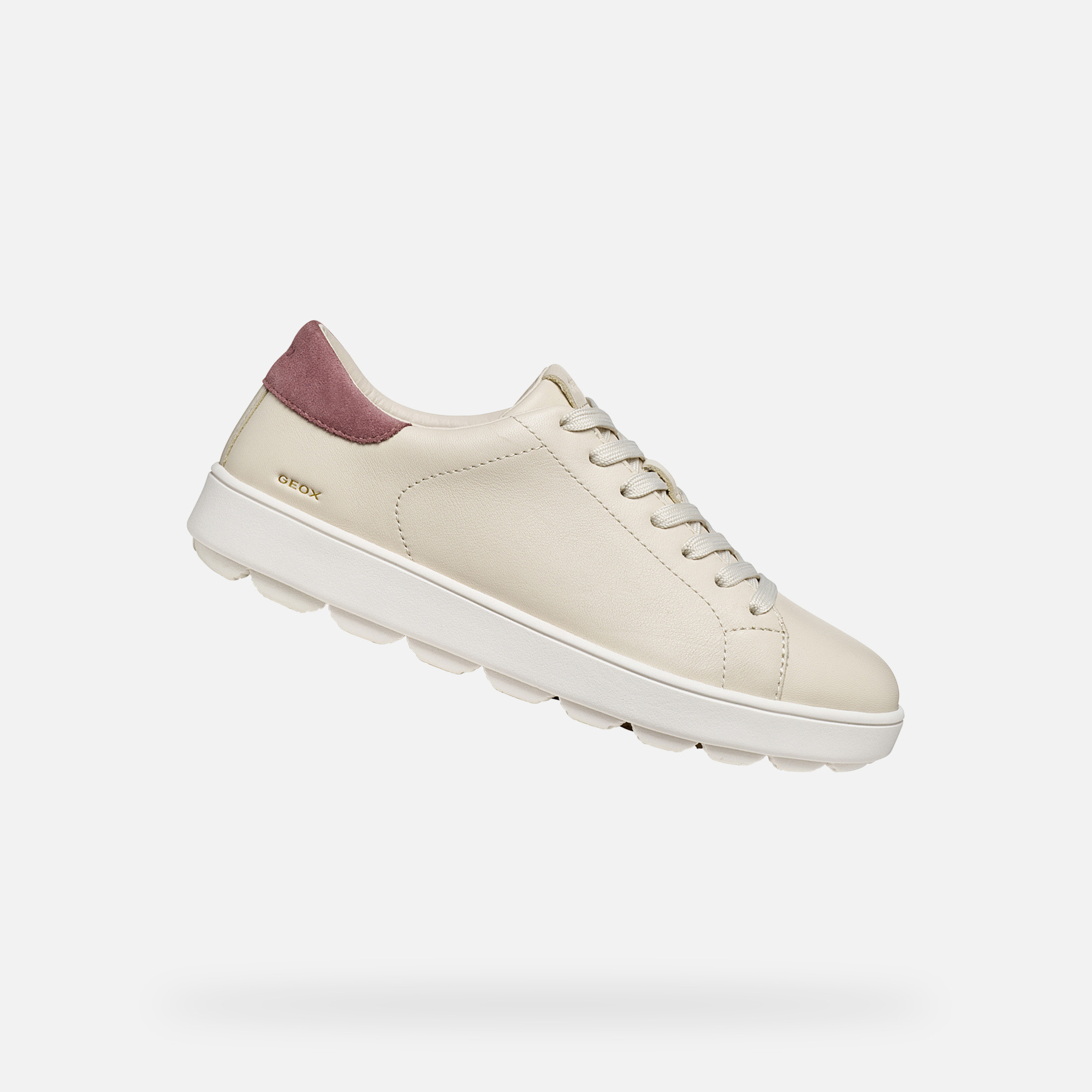 Beige Women's Geox Spherica Ecub-1 B Sneakers - Women's