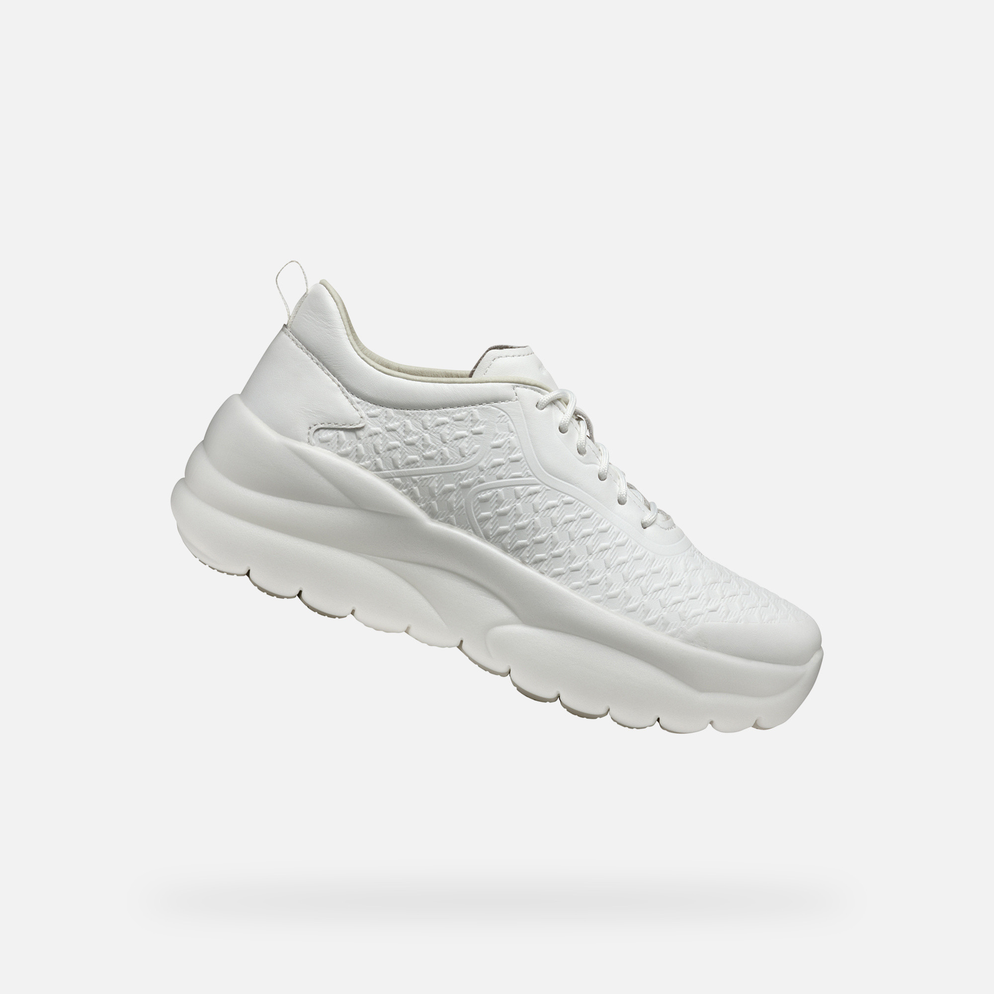 White women's sneakers Geox Xtors - Women's