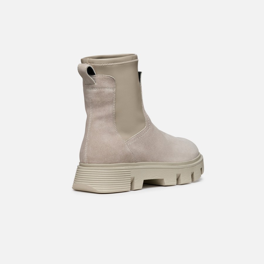 Beige women's ankle boots Geox Vilde - Women's