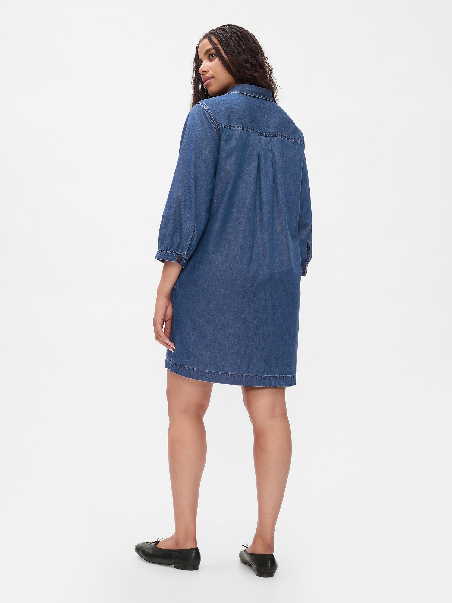 GAP Denim mini dress UltraSoft Utility - Women's