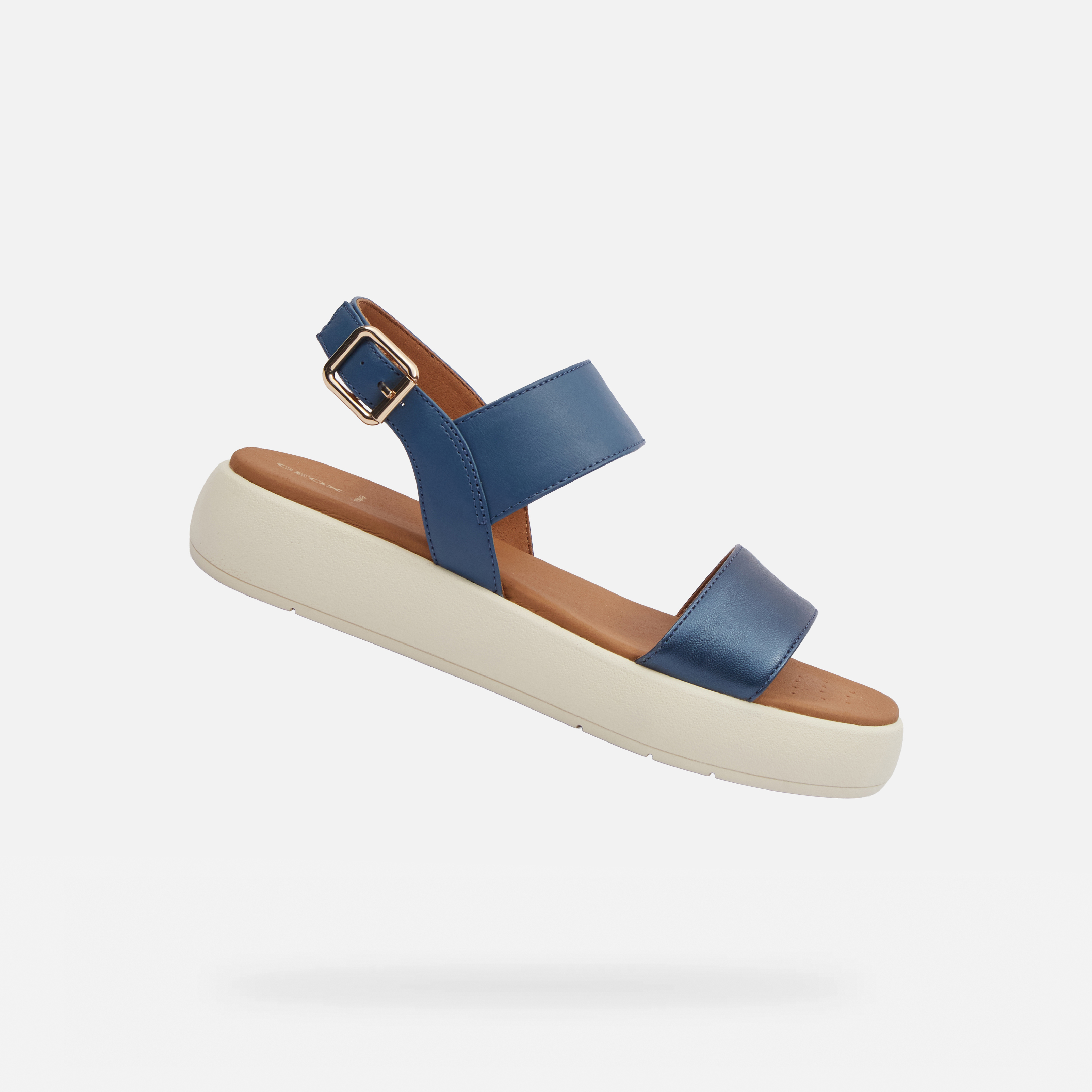 Light blue women&#039;s sandals Geox Camalei - Women&#039;s