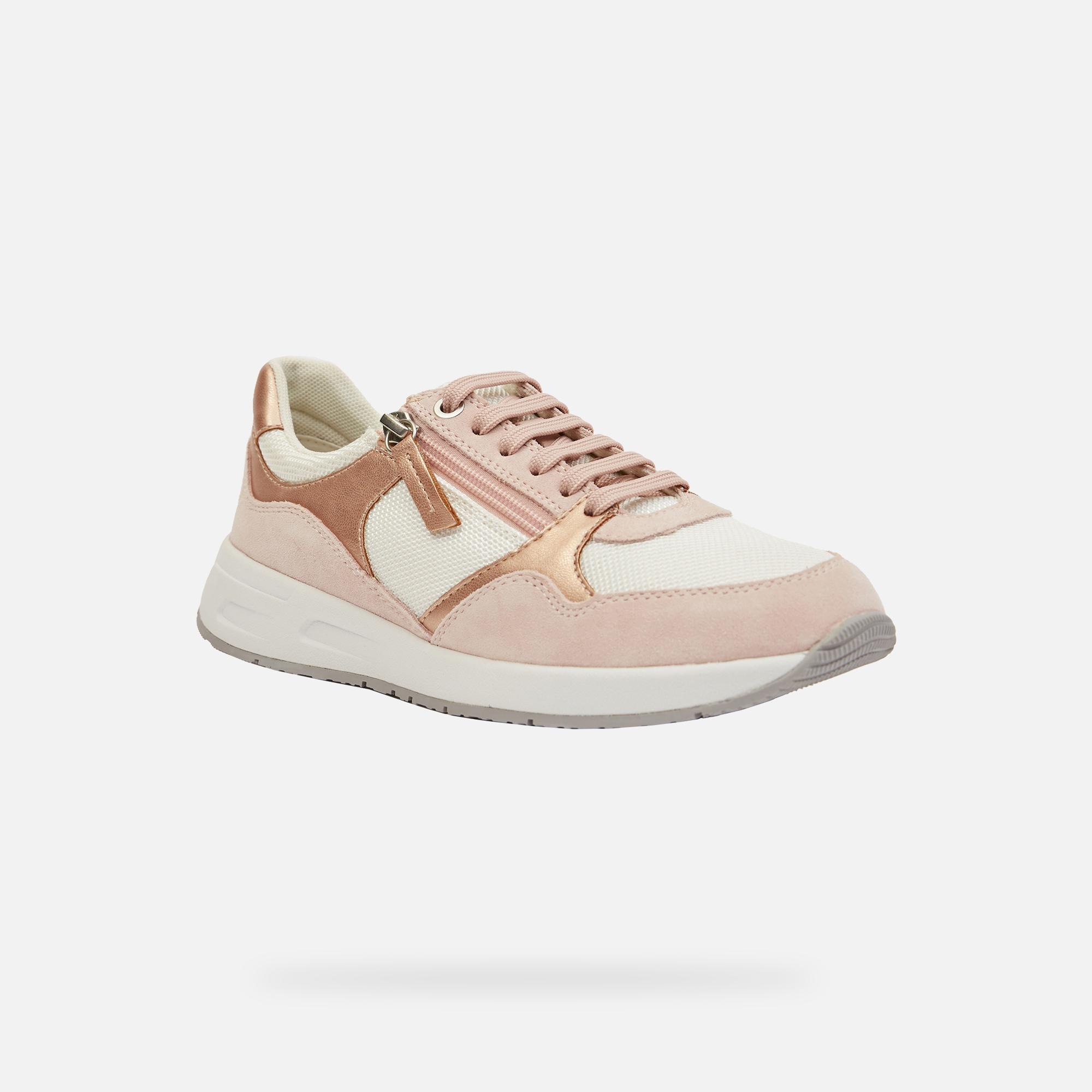 Light pink women's sneakers Geox Bulmya - Women's