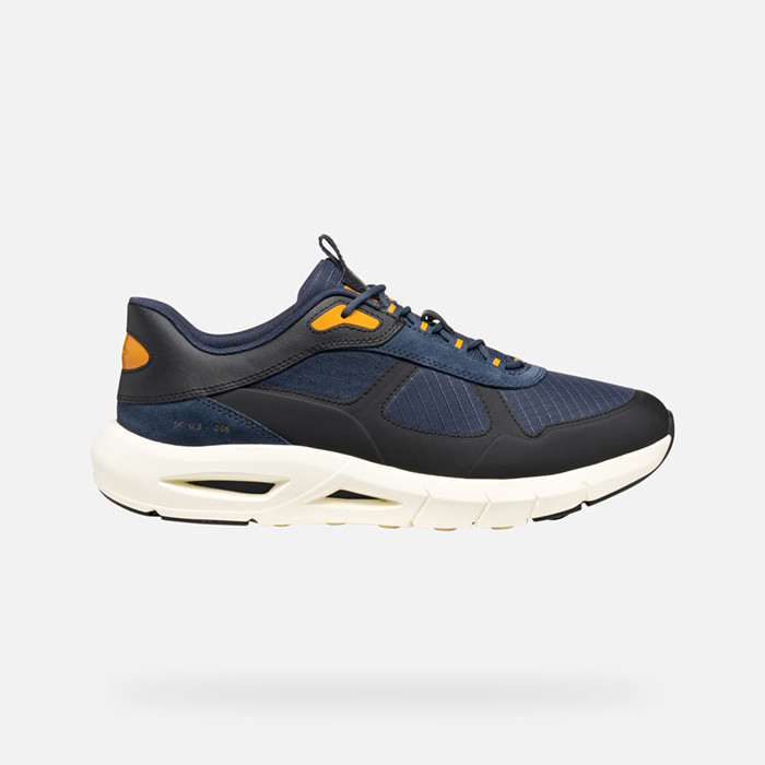 Dark blue mens sneakers Geox Spherica ECUB-5 - Mens