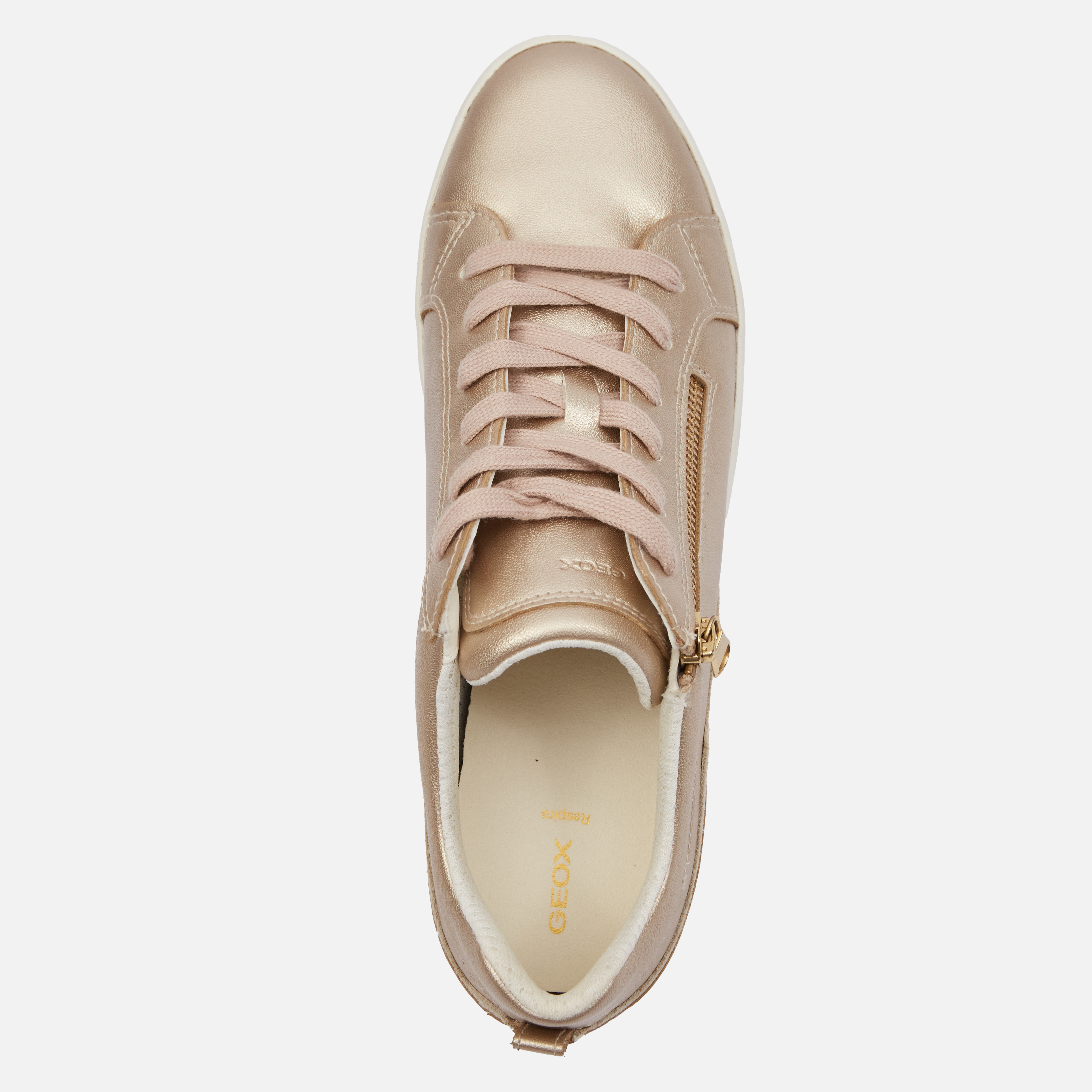 Gold women's sneakers Geox Blomiee - Women's