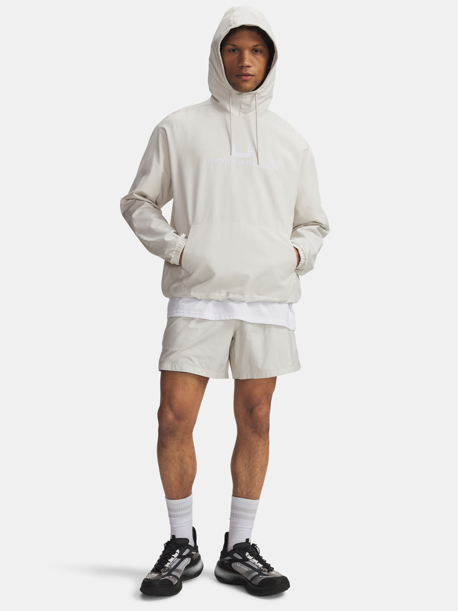Men's sweatshirt Under Armour UA Unstoppable Wvn Hoodie-WHT - Men's
