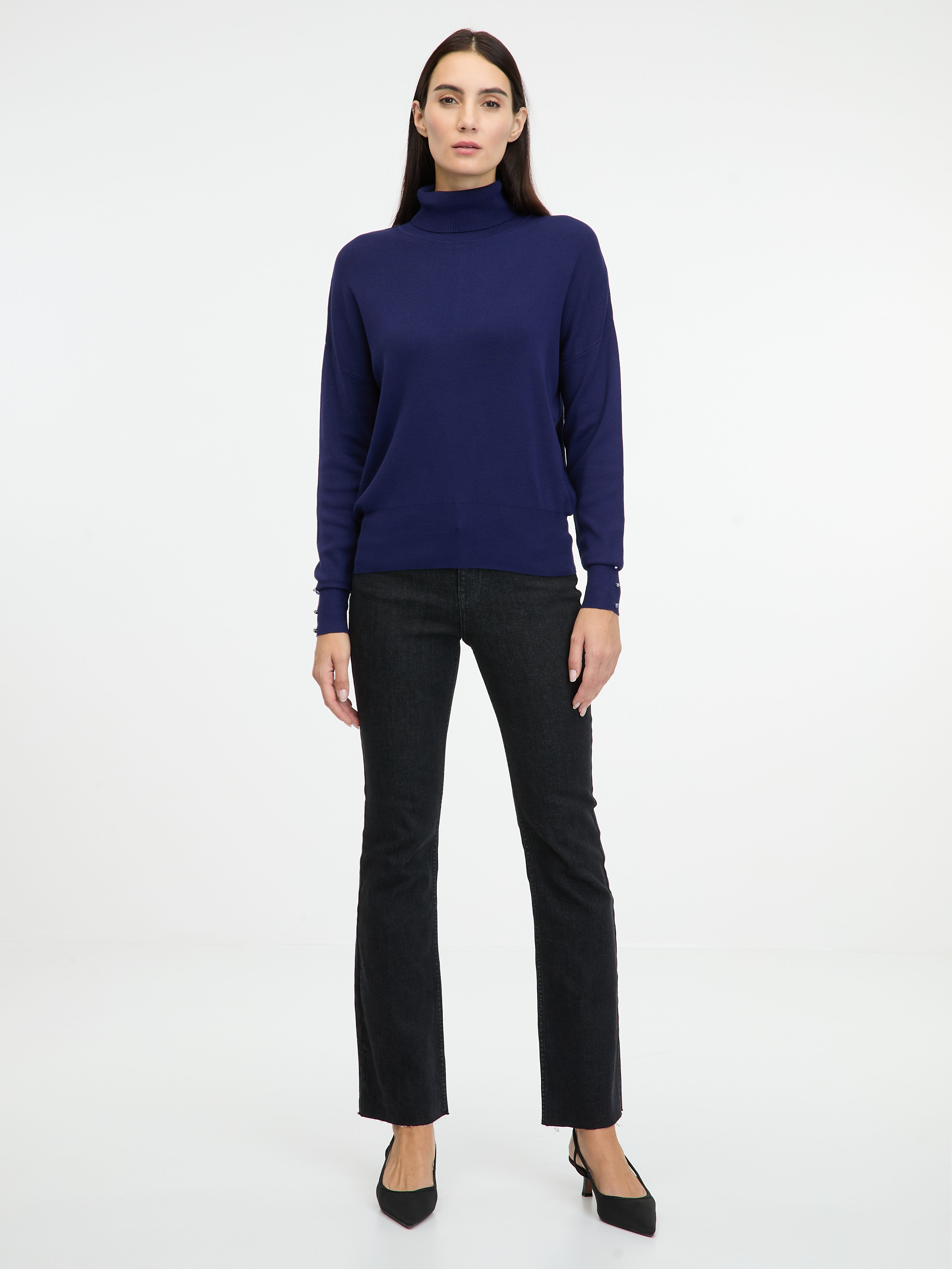 Navy Blue Women's Turtleneck Sweater ORSAY - Women's