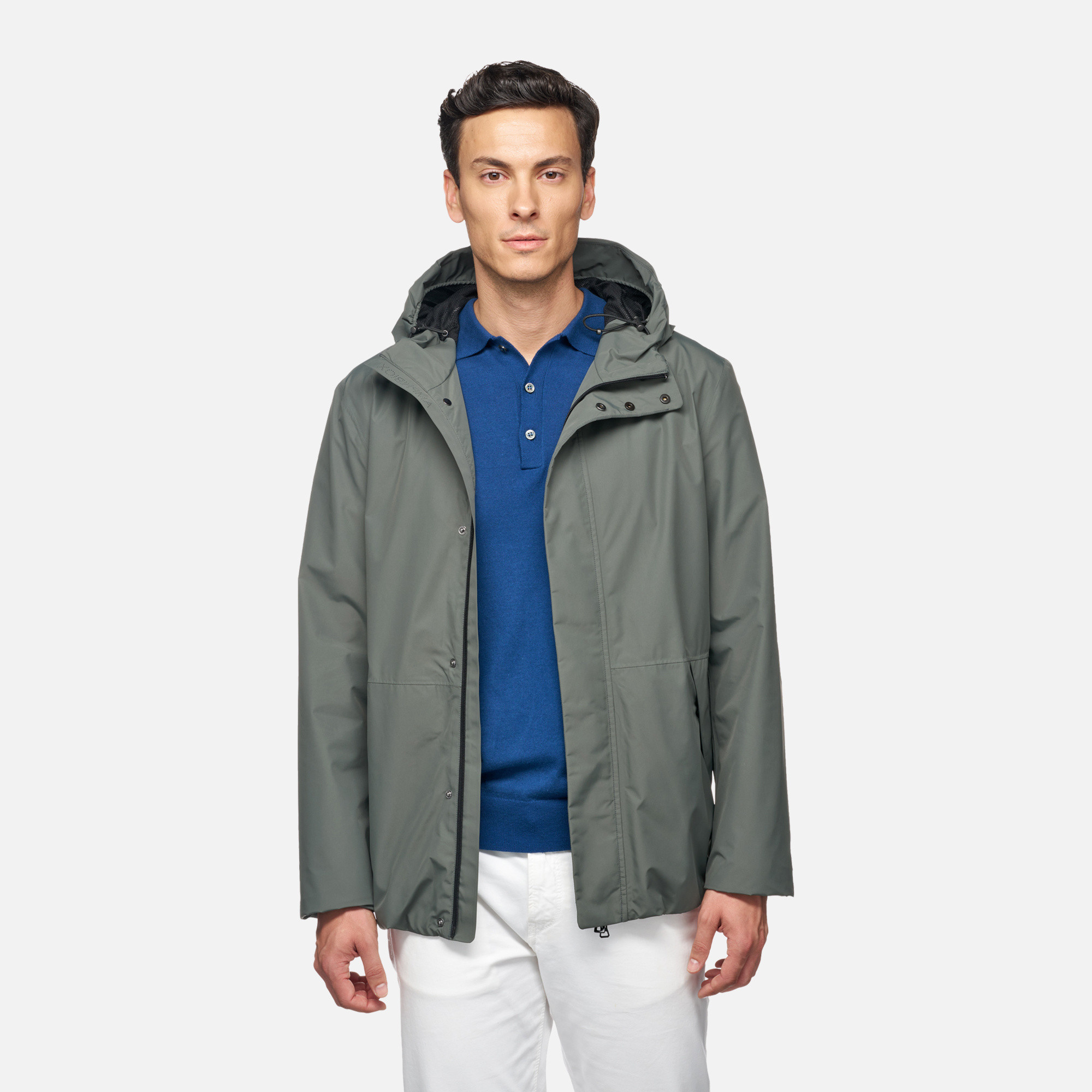 Khaki men&#039;s jacket Geox Doray - Men&#039;s