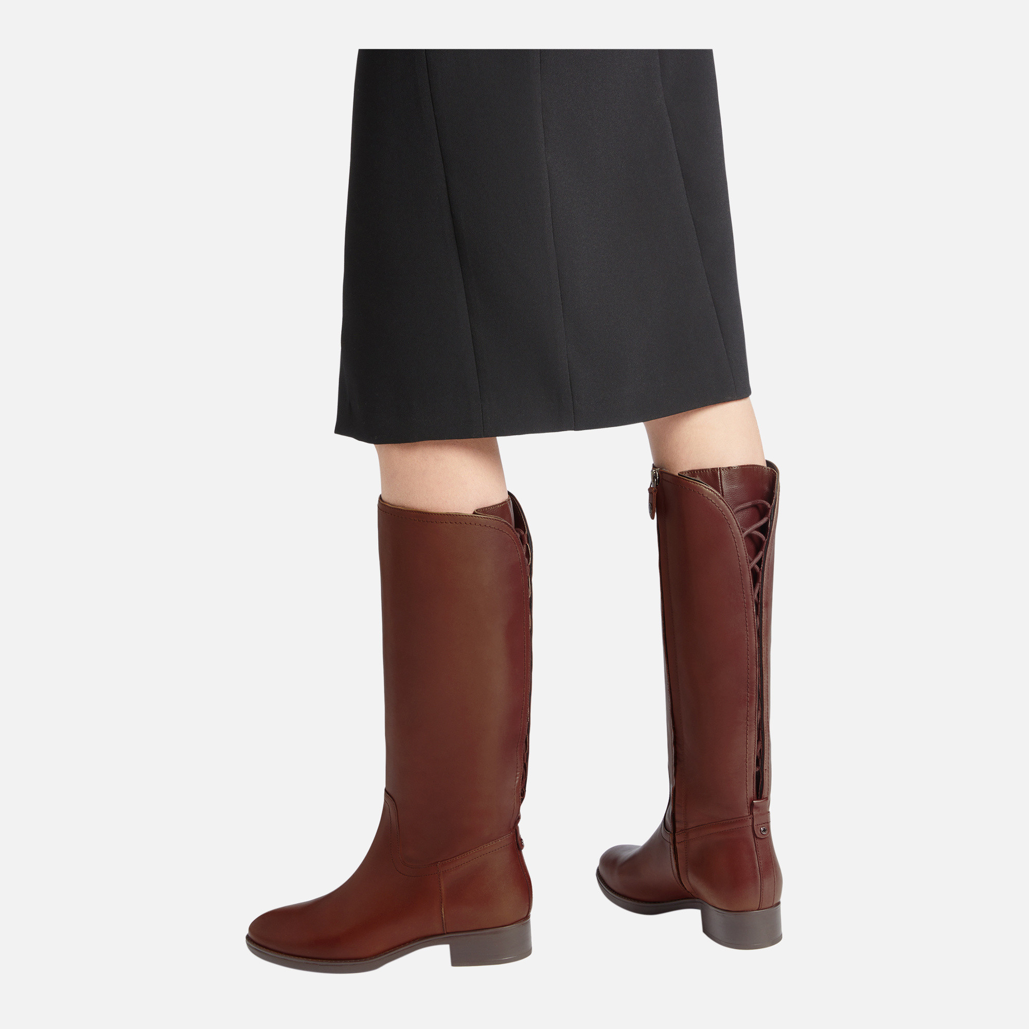 Brown women&#039;s boots Geox Felicity - Women&#039;s