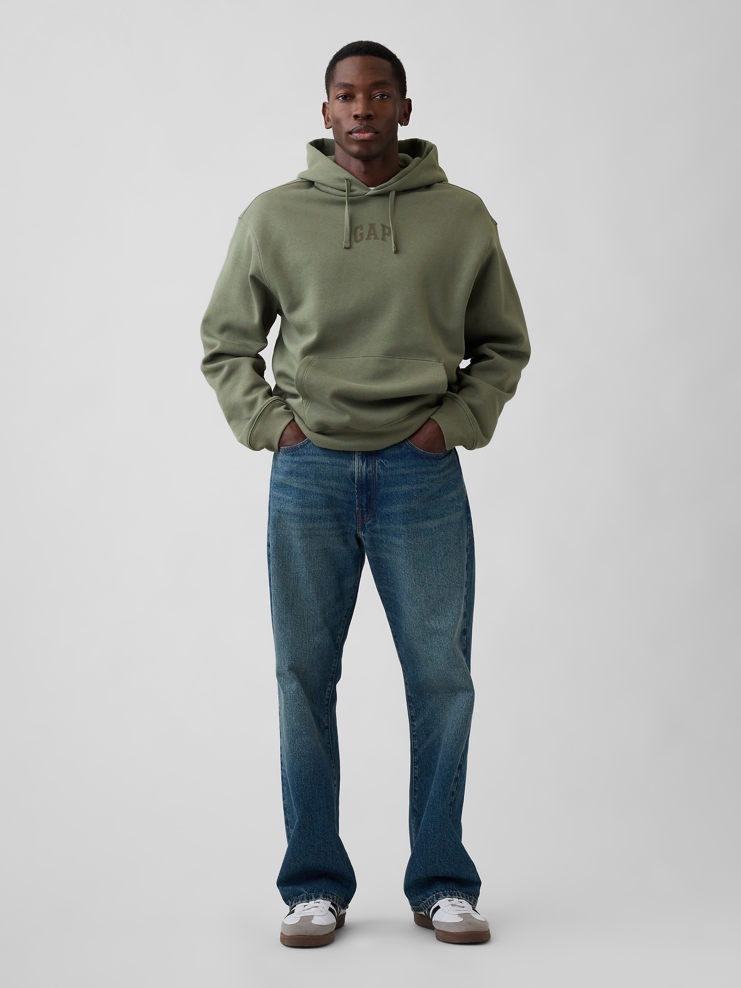 Hanorac GAP supradimensionat pentru bărbați cu logo