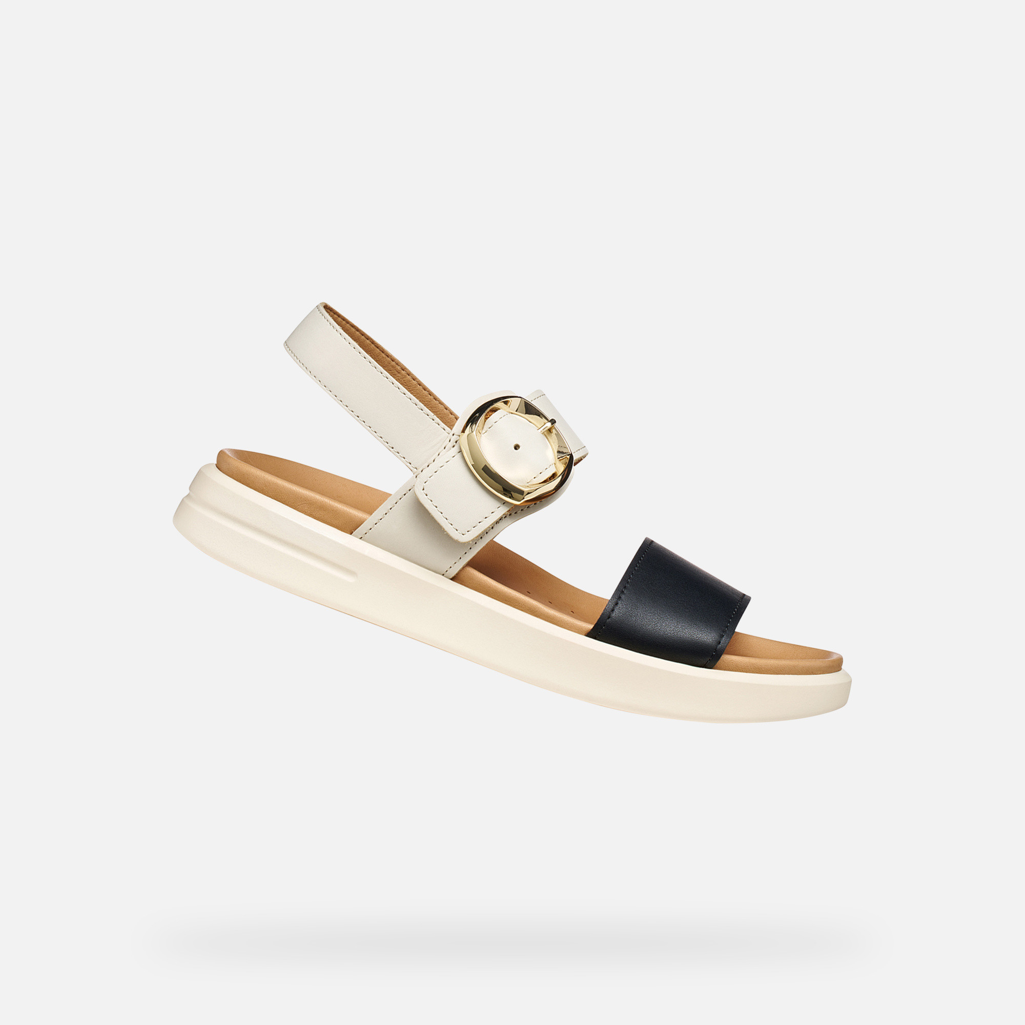 Dámské krémové sandály Geox Xand 2S