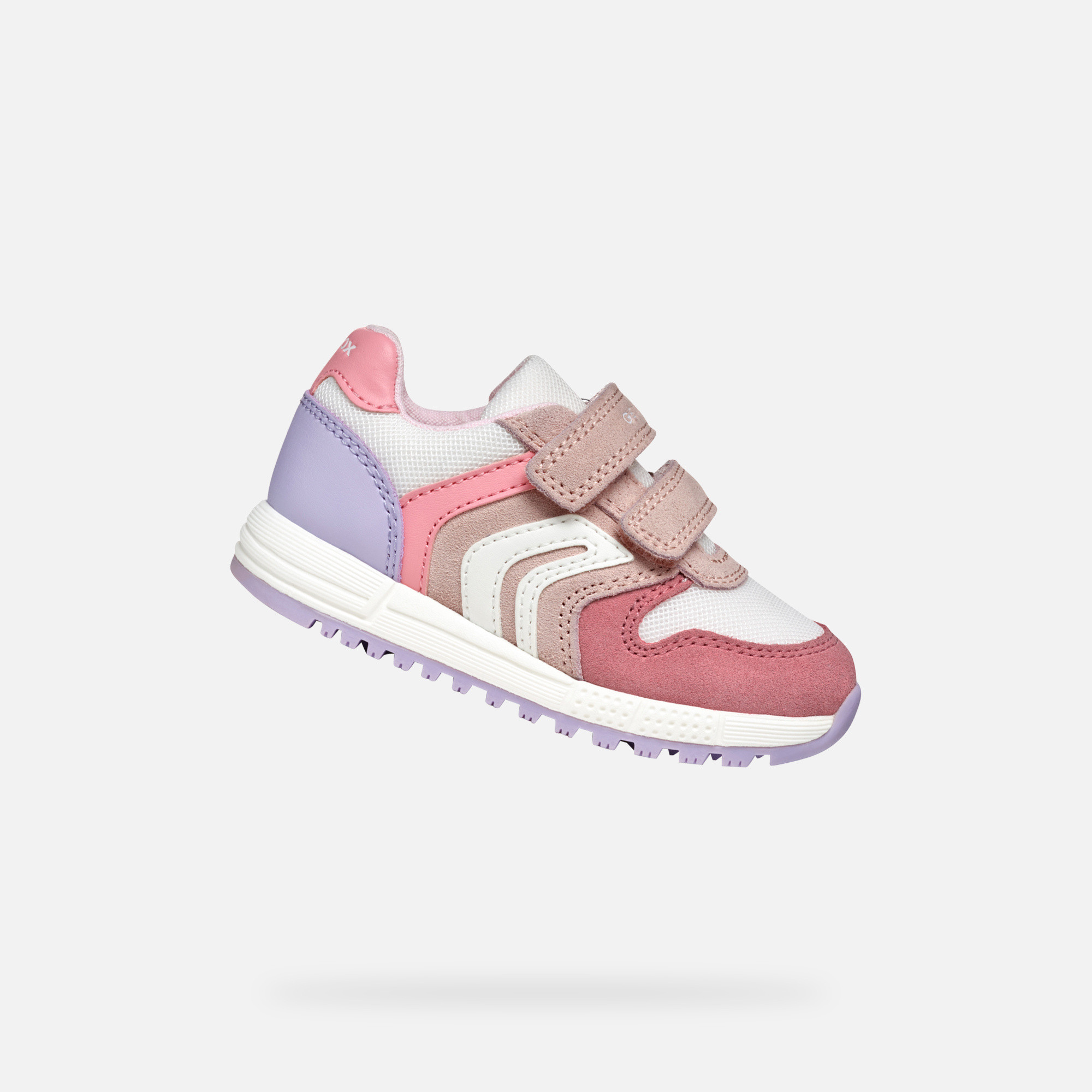 Pink Girls Geox Alben Sneakers - Girls