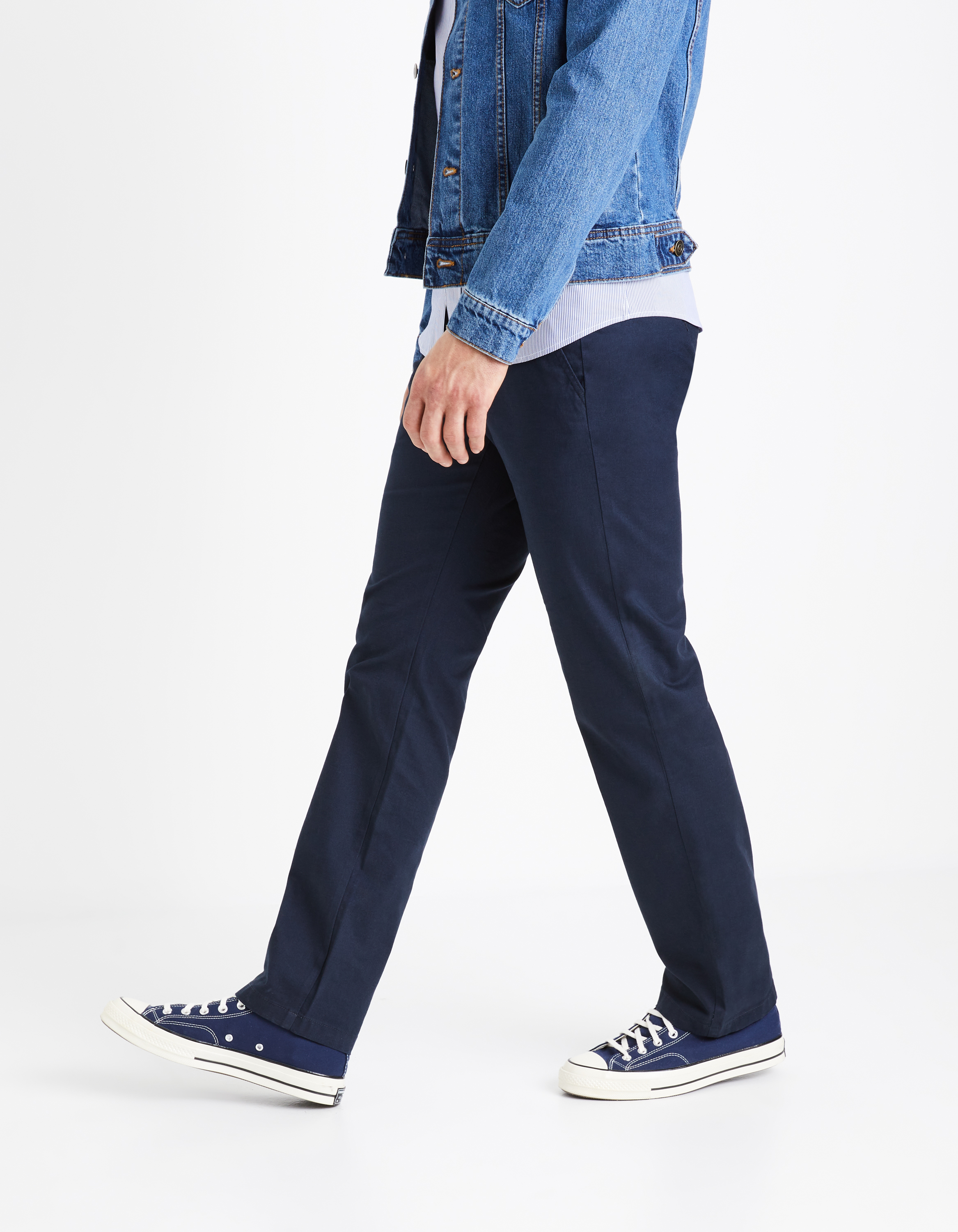 Pantaloni casual pentru barbati Celio - albastru inchis