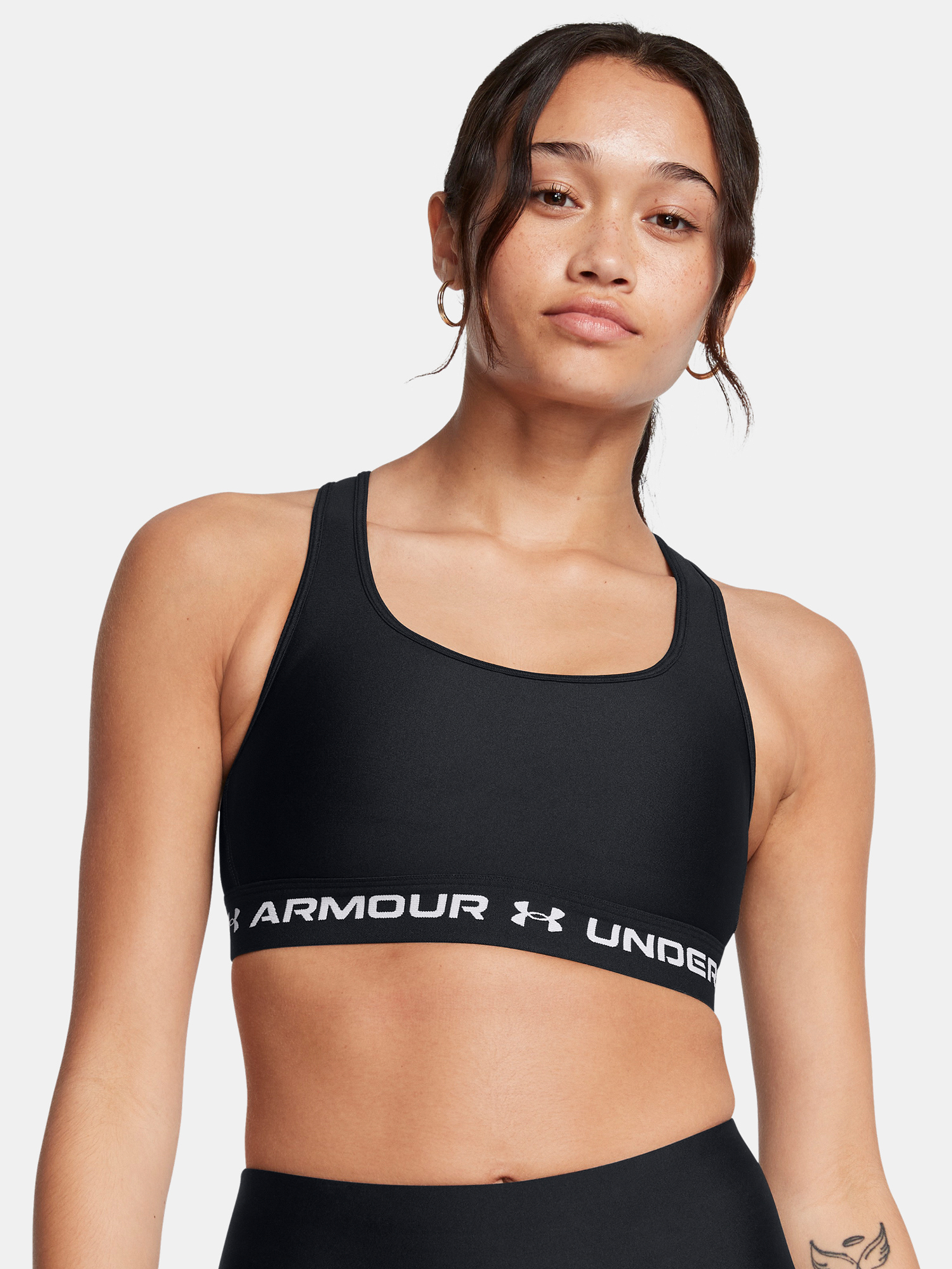 Women's bra Under Armour Crossback Mid Bra-BLK - Women's