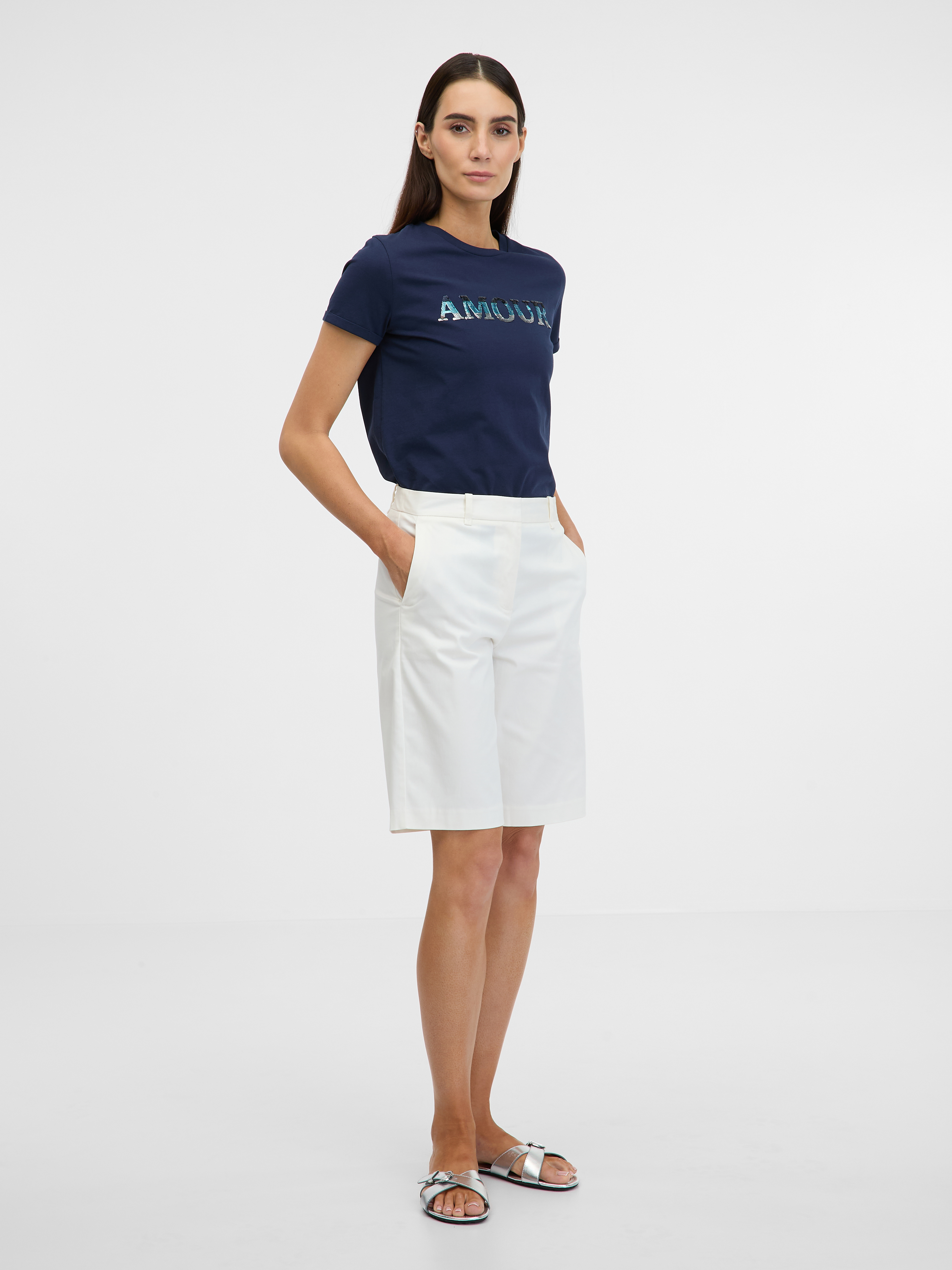 Orsay Blue women&#039;s short-sleeved t-shirt - Women&#039;s