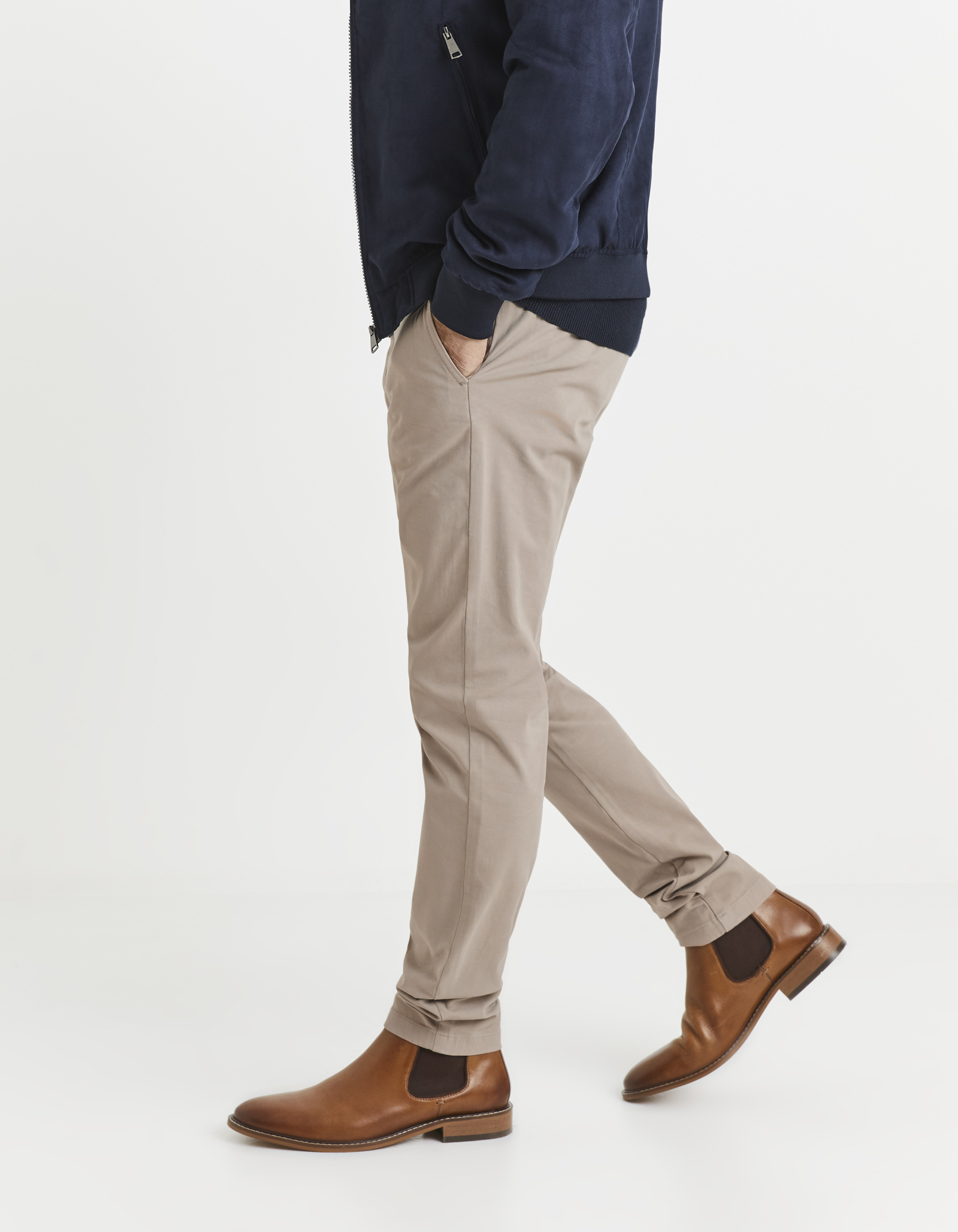 Pantaloni casual pentru barbati Celio - bej
