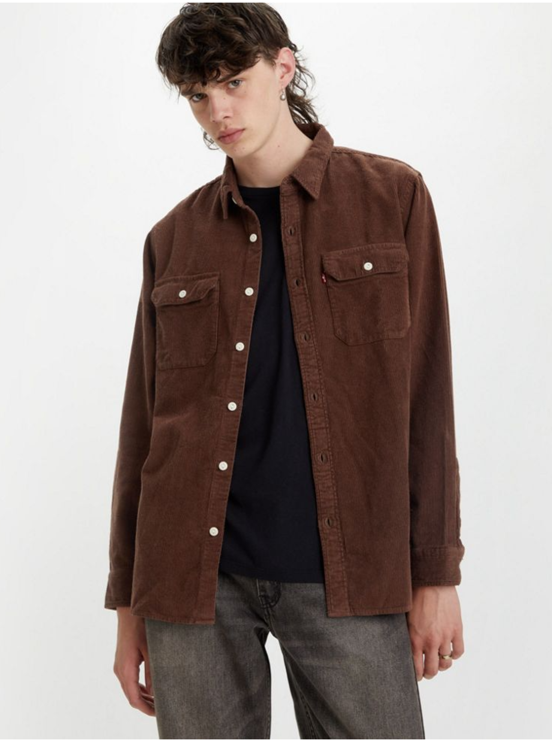 Camasi casual pentru barbati Levi's® - maro inchis